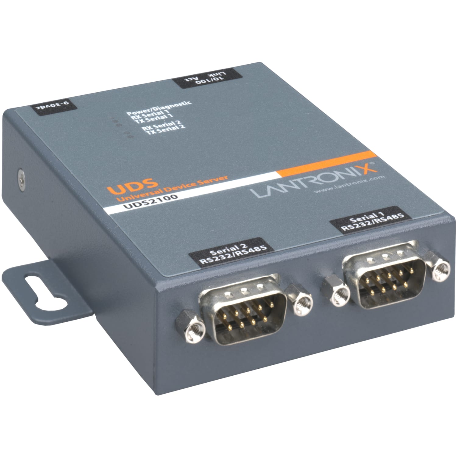 Lantronix 2 Port Serial (RS232/ RS422/ RS485) to IP Ethernet Device Server - US Domestic 110 VAC - UD2100001-01 - Image 3