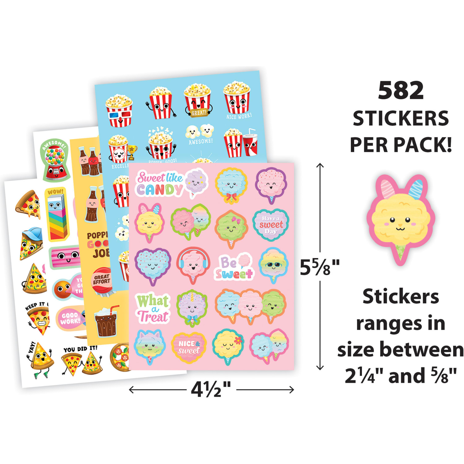 Teacher Created Resources Smelly Stickers, Fun Fair, 582 Stickers - Image 4