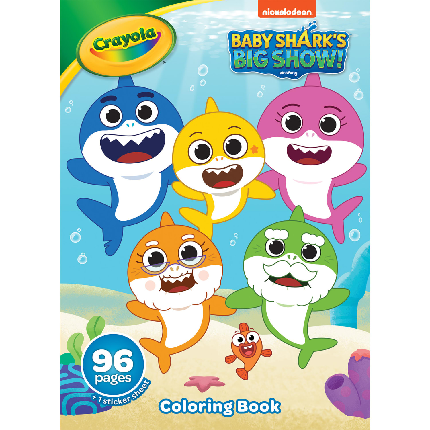 Crayola Coloring Books, Baby Shark, 96 Pages, Pack Of 8 Books - Image 4