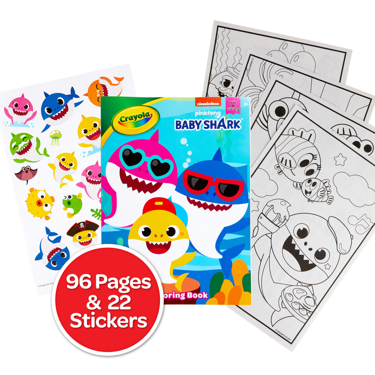 Crayola Coloring Books, Baby Shark, 96 Pages, Pack Of 8 Books - Image 6