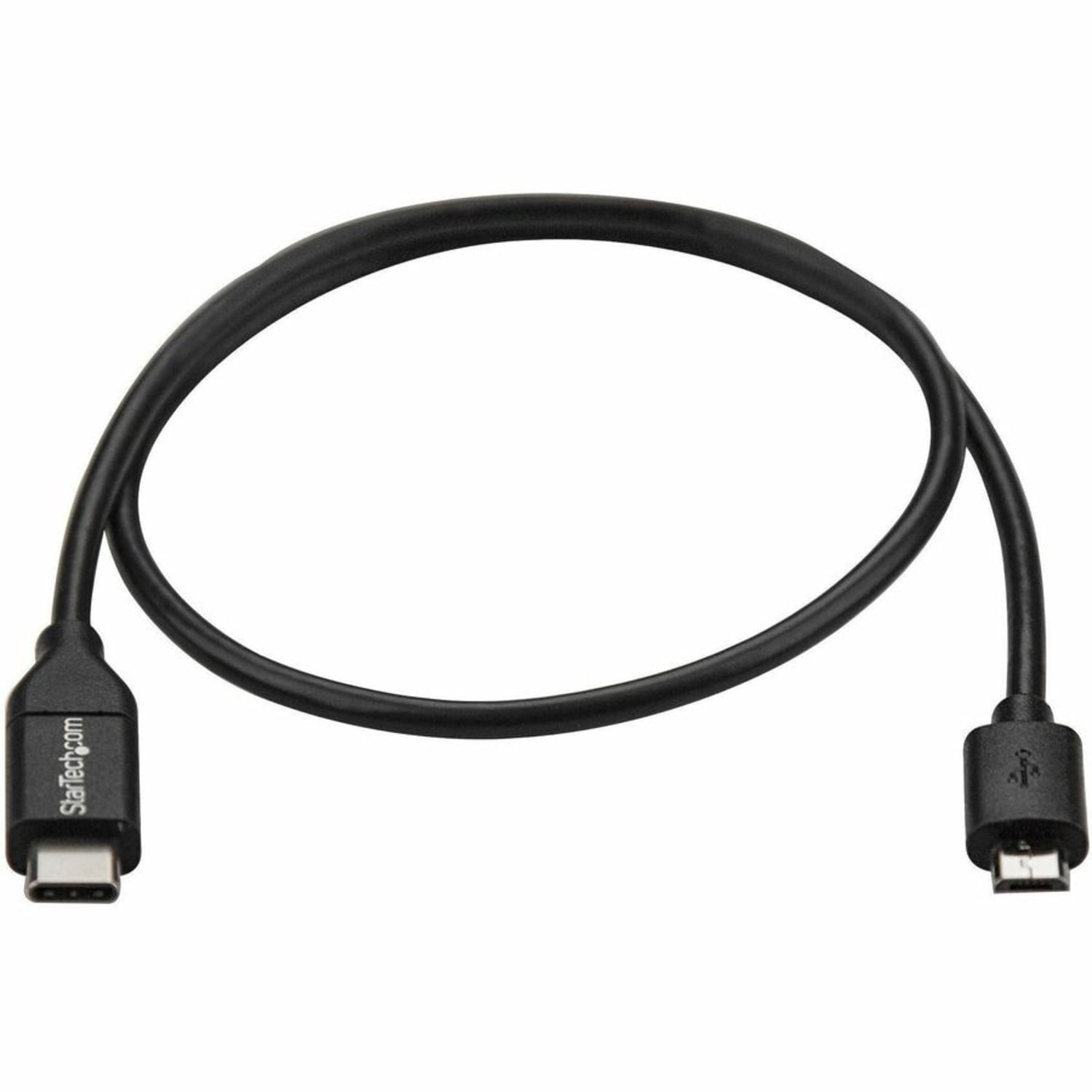 StarTech.com 0.5m USB C to Micro USB Cable - M/M - USB 2.0 - USB-C to Micro USB Charge Cable - USB 2.0 Type C to Micro B Cable - USB2CUB50CM - Image 4
