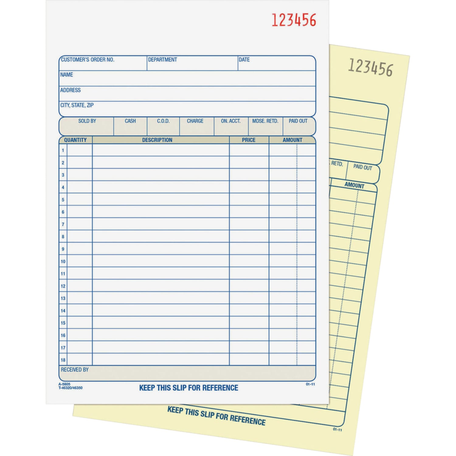 Adams Carbonless 2-Part Sales Book, 5 9/16in x 8 7/16in, Pack Of 50 Sets - Image 6