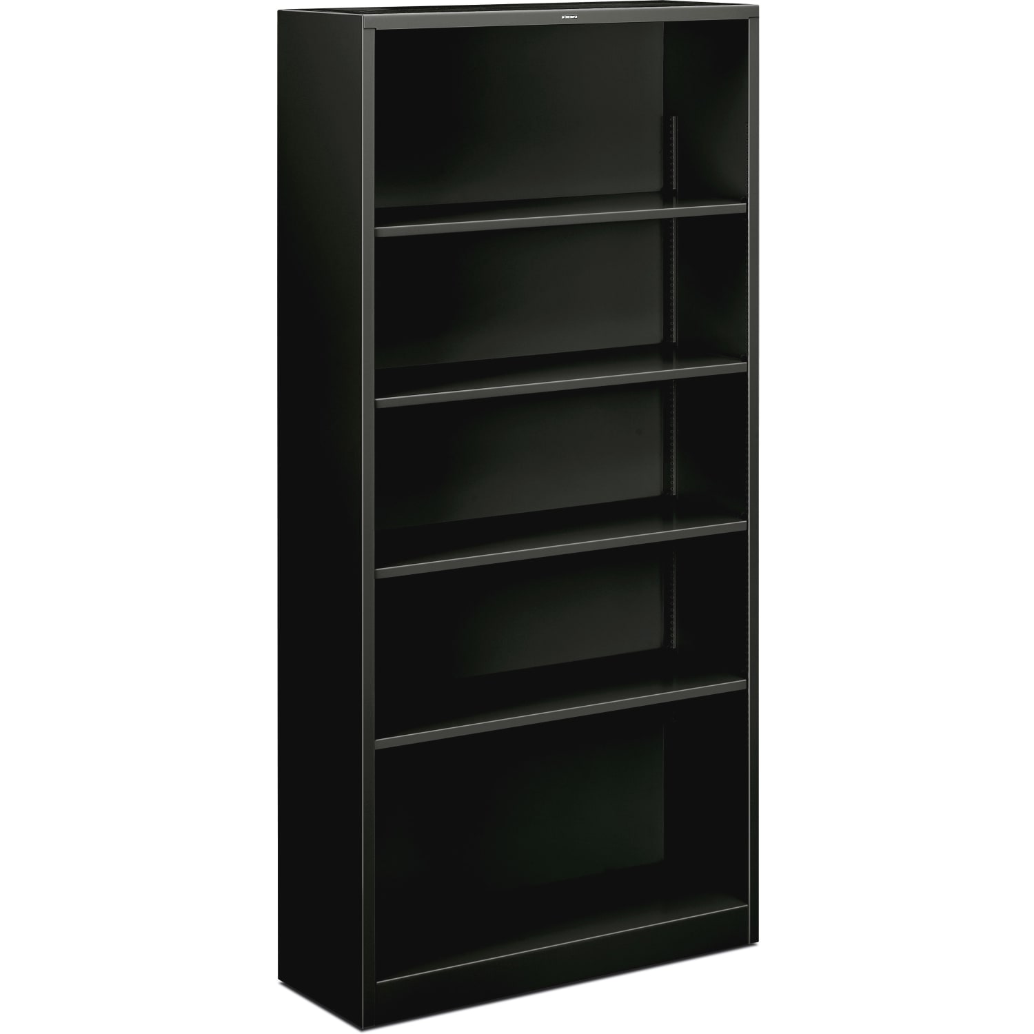 HON Brigade Steel Modular Shelving Bookcase, 5 Shelves, 72inH x 34-1/2inW x 12-5/8inD, Black - Image 3
