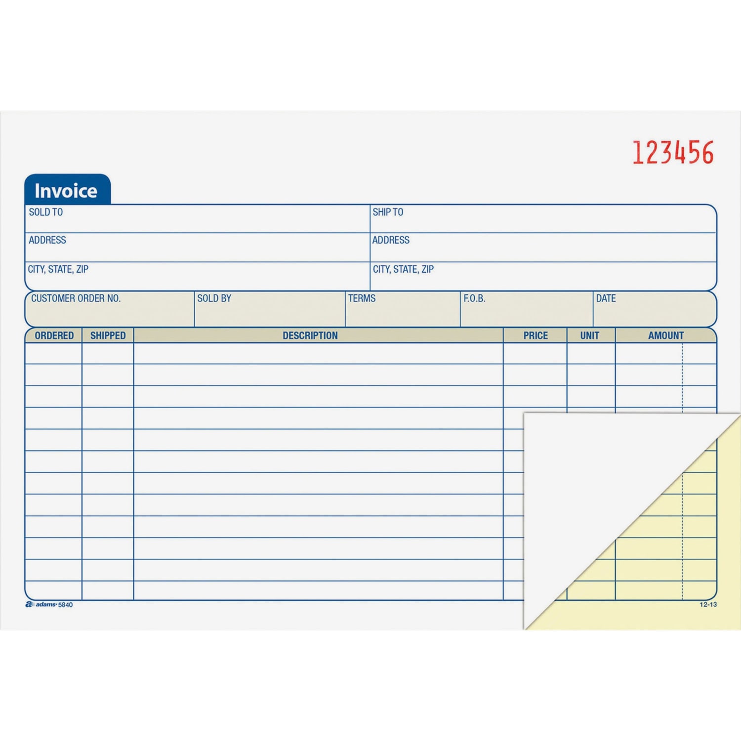Adams Carbonless Invoice Books, 2-Part, 8 7/16in x 5 9/16in, Pack Of 50 - Image 4