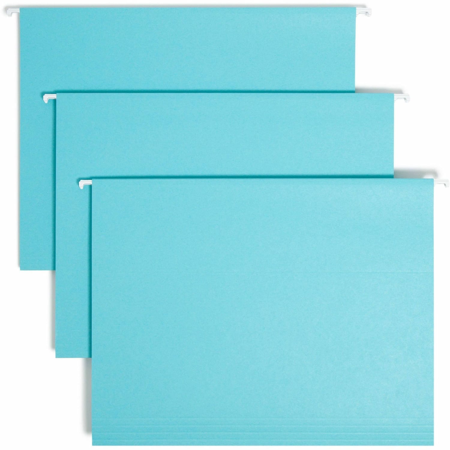 Smead Hanging File Folders With Tabs, Letter Size, Aqua, Box Of 25 Folders - Image 3