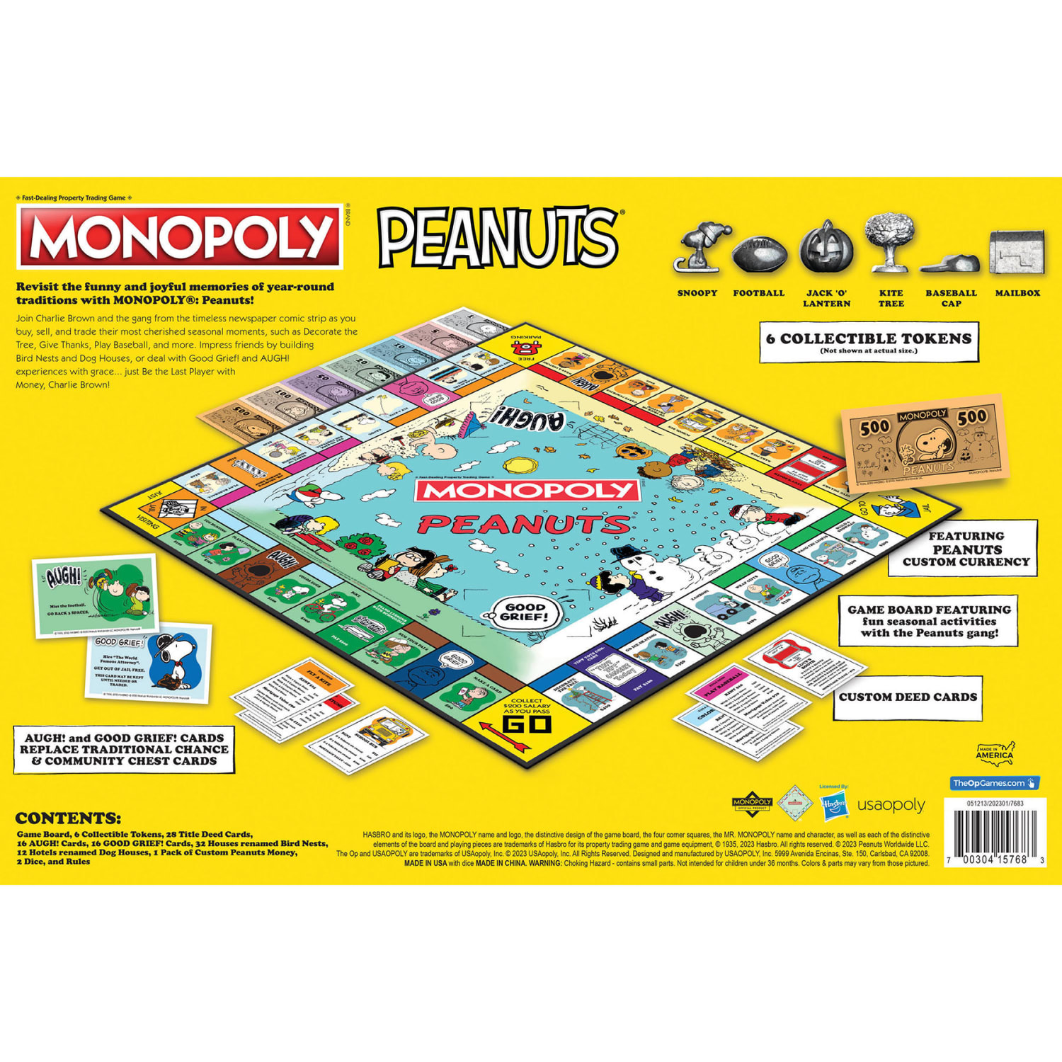 USAopoly MONOPOLY: Peanuts Board Game - Image 5