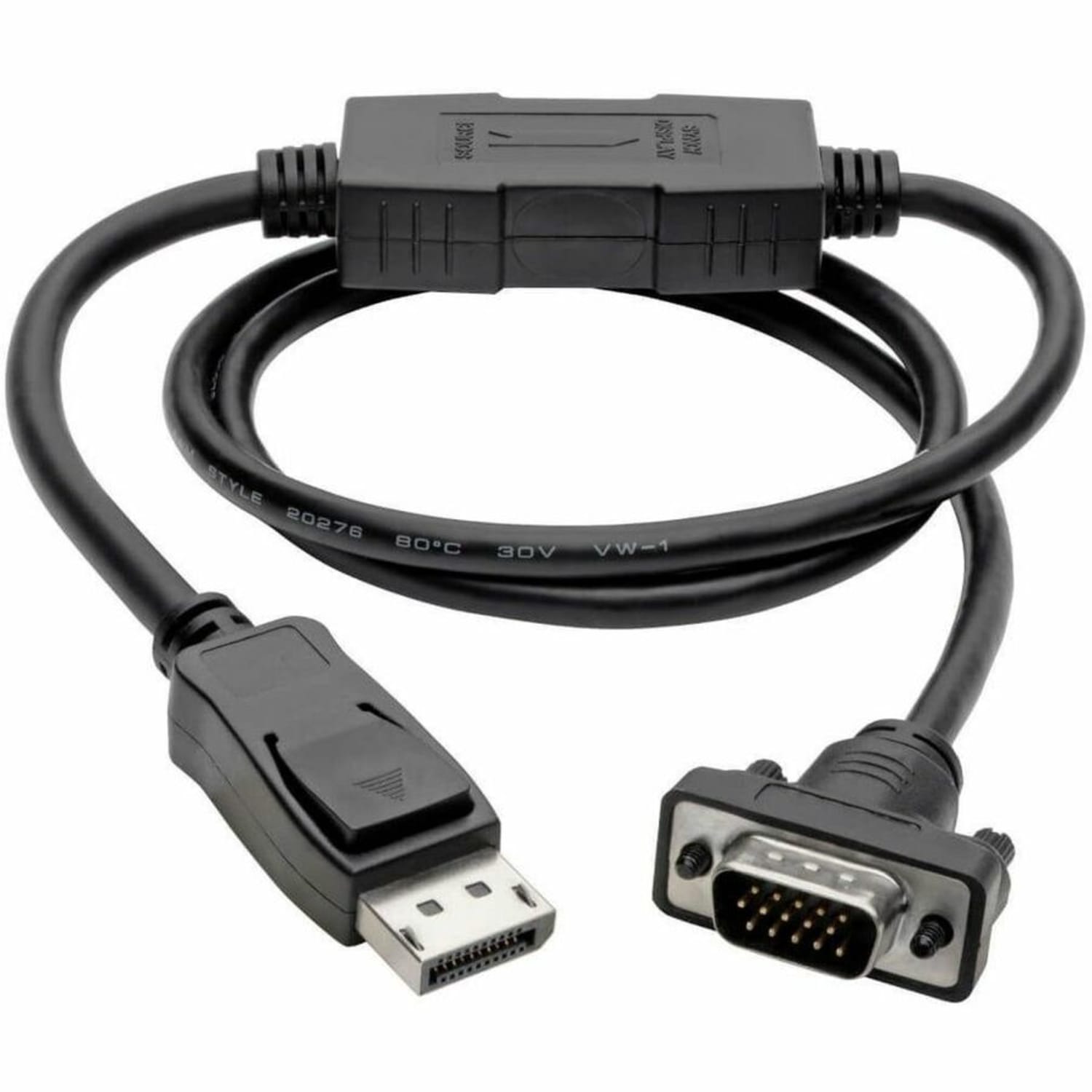 Tripp Lite 3ft DisplayPort to VGA Adapter Active Converter Cable Latches DP to HD15 DPort 1.2 M/M -  - P581003VGAV2 - Image 4