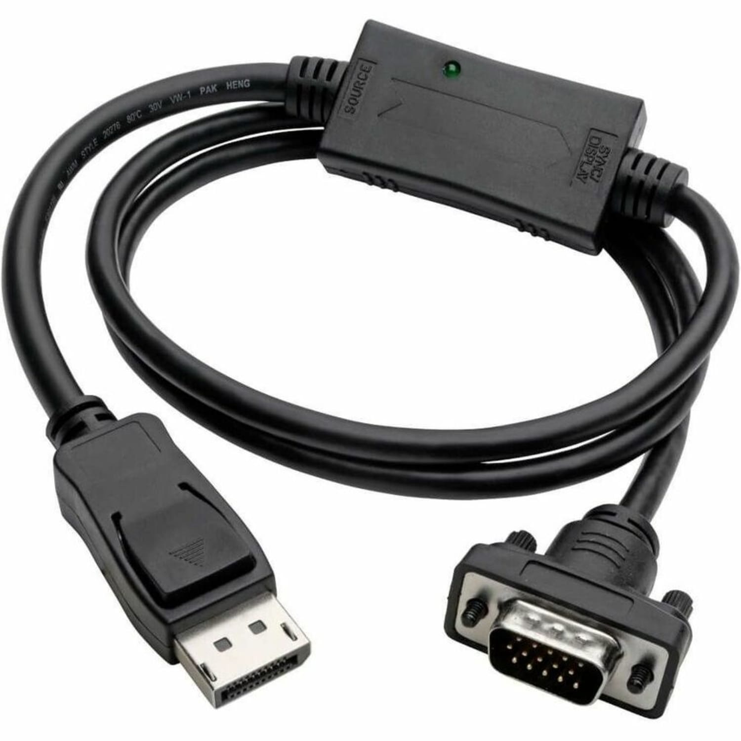 Tripp Lite 3ft DisplayPort to VGA Adapter Active Converter Cable Latches DP to HD15 DPort 1.2 M/M -  - P581003VGAV2 - Image 5