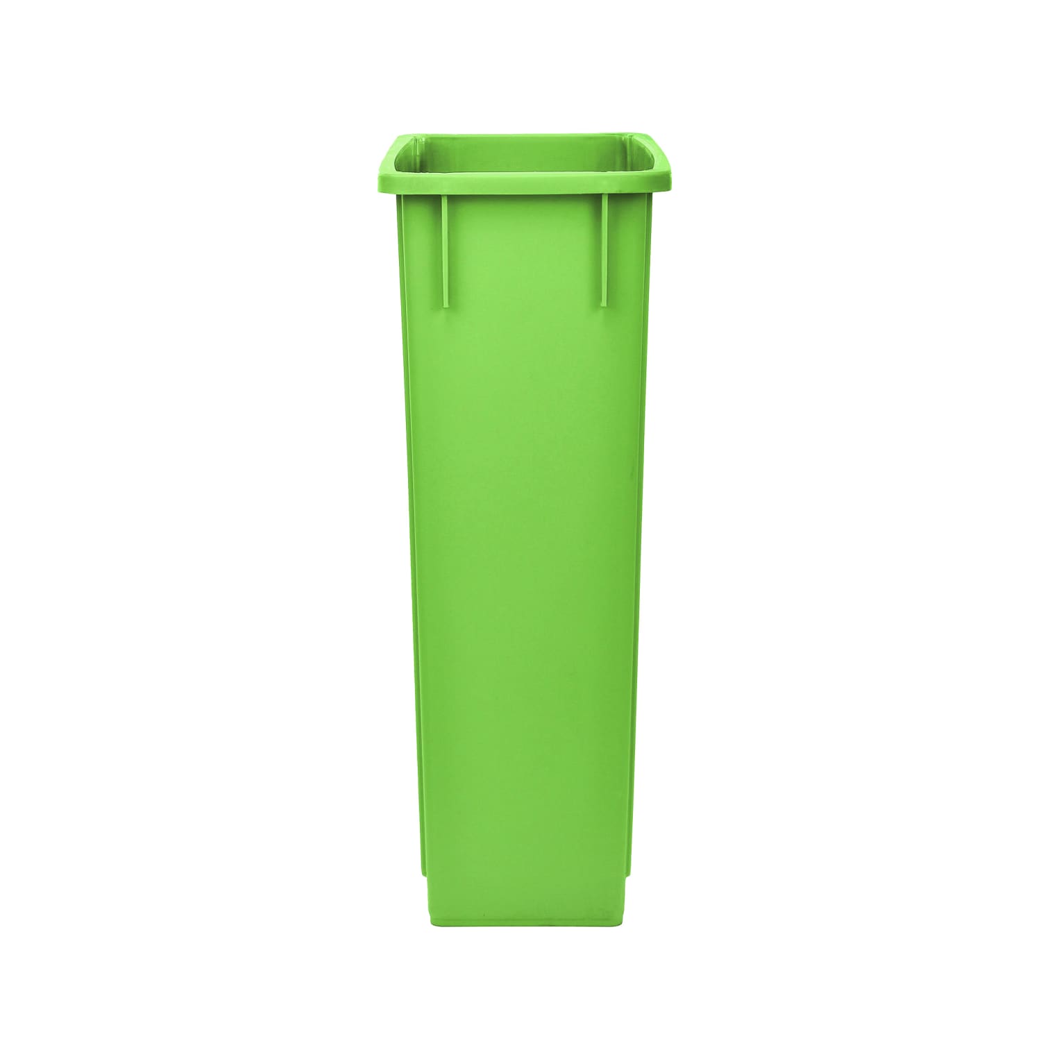 Alpine Rectangular Polypropylene Slim Trash Cans, 23 Gallons, Lime Green, Set Of 3 Cans - Image 5
