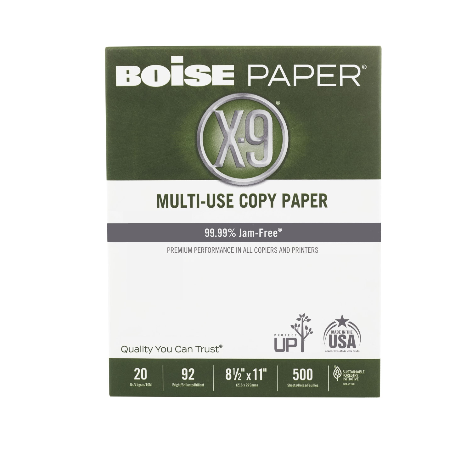 Boise X-9 Multi-Use Printer & Copy Paper, 10 Reams, White, Letter (8.5in x 11in), 5000 Sheets Per Case, 20 Lb, 92 Brightness - Image 6