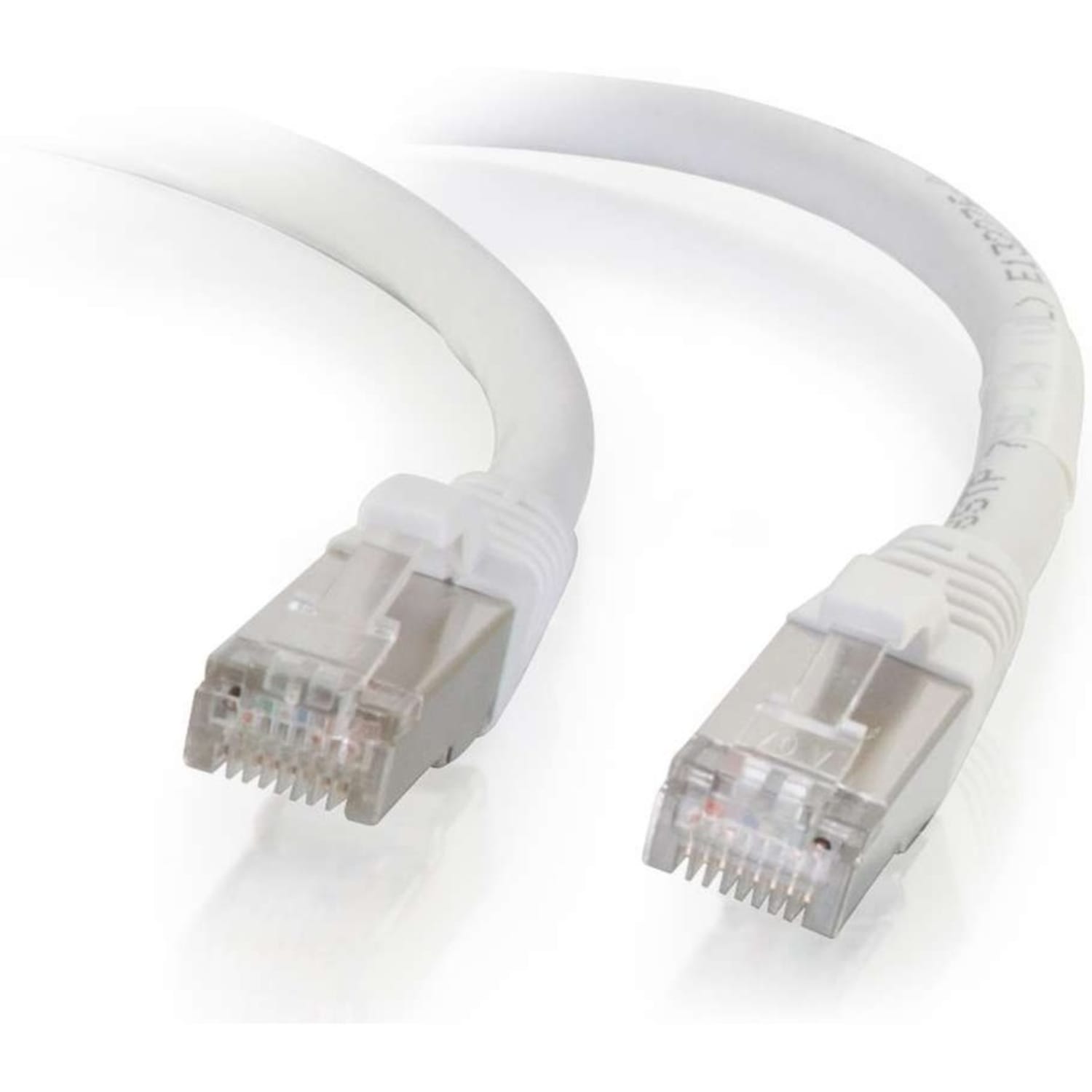 C2G 5ft Cat6 Snagless Shielded (STP)Ethernet Network Patch Cable - White - Patch cable - RJ-45 (M) to R - 00918