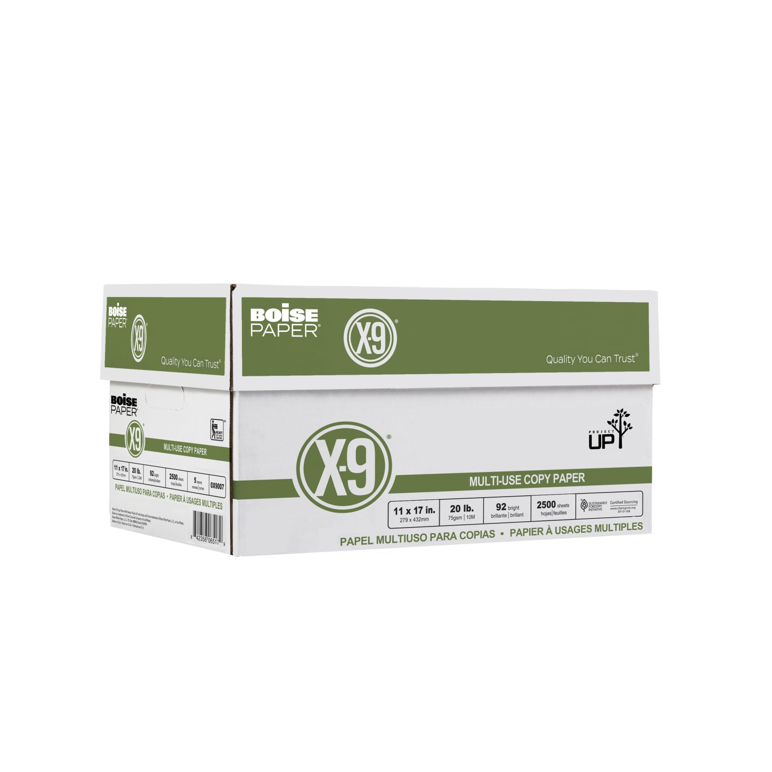 Boise X-9 Multi-Use Printer & Copy Paper, 5 Reams, White, Ledger (11in x 17in), 2500 Sheets Per Case, 20 Lb, 92 Brightness - Image 6