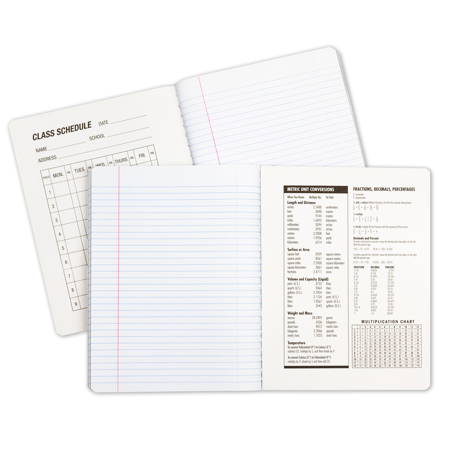 C-Line Narrow Rule Composition Notebooks, 7-1/2in x 9-3/4in, 100 Sheets, Black Marble, Pack Of 12 Notebooks - Image 3
