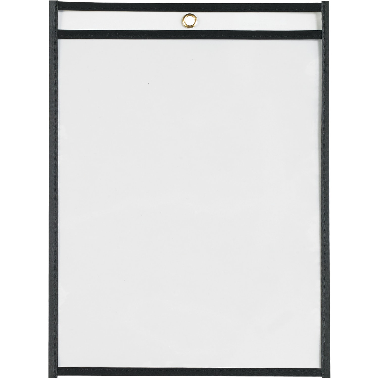 Partners Brand Job Ticket Holders, 9in x 12in, Black, Pack Of 25, FSC12122ASON