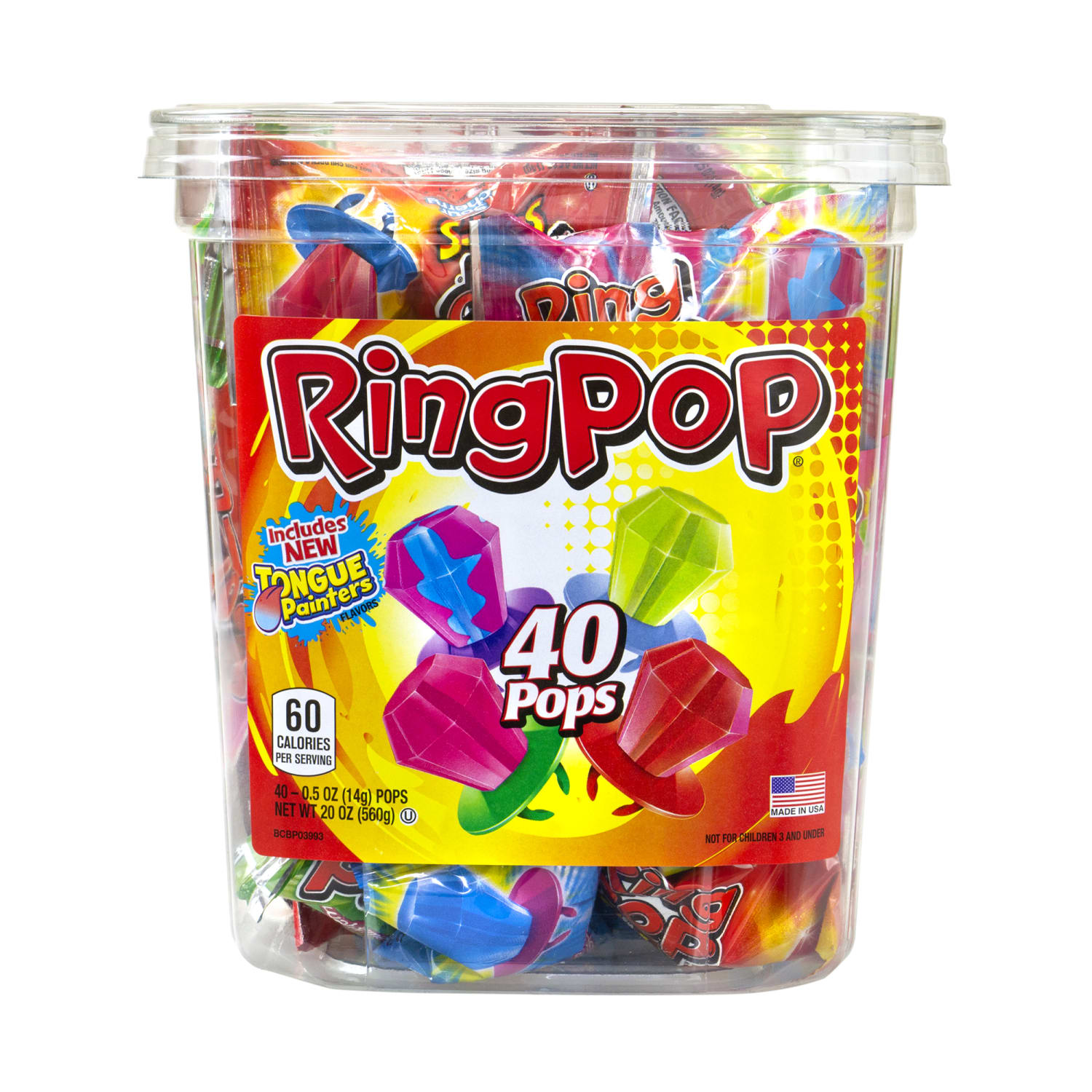 Ring Pop Candy, 0.5 Oz, Assorted Flavors, Pack Of 40 - Image 3