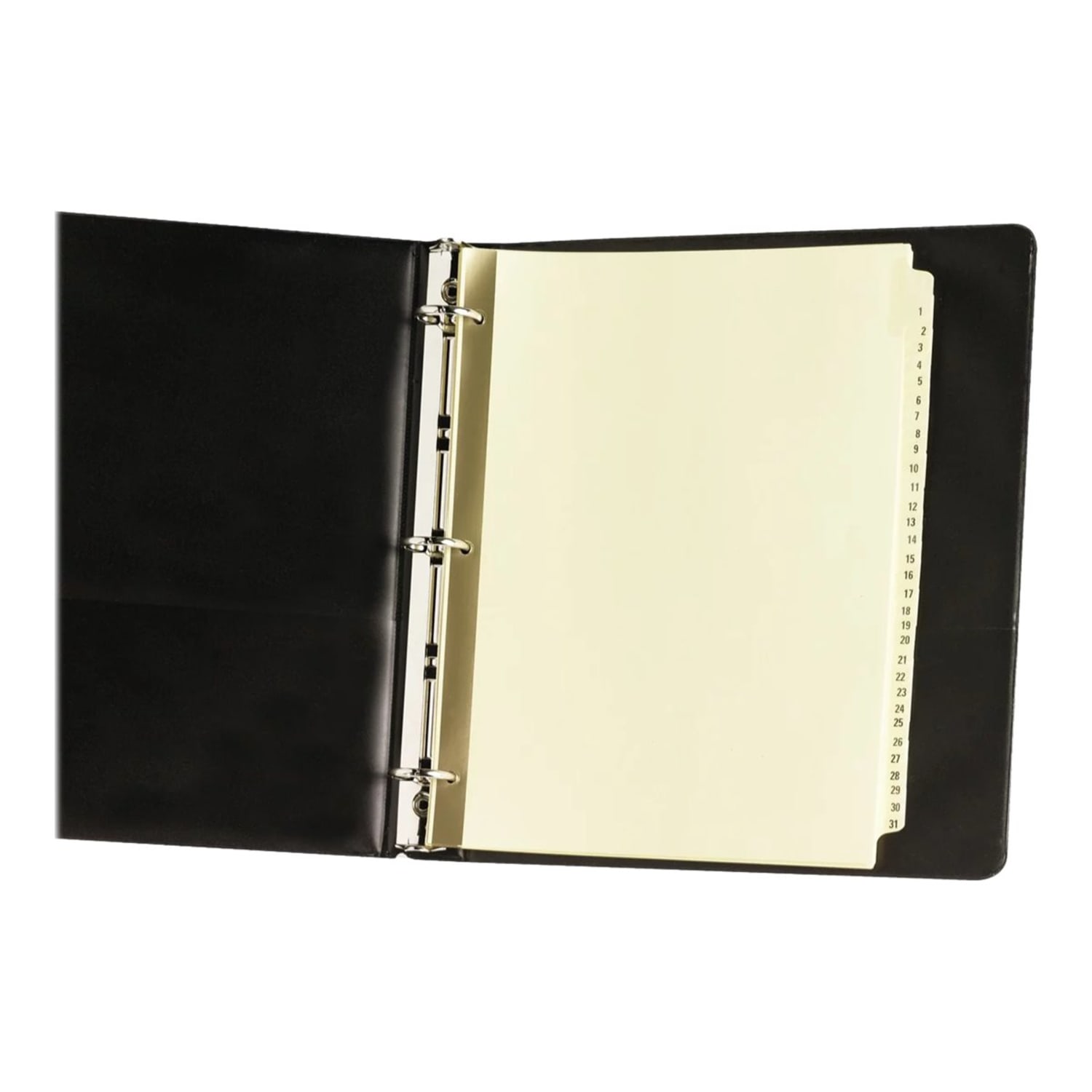 Avery Preprinted Laminated Tab Dividers, Gold Reinforced Binding Edge, 8 1/2in x 11in, Buff, 1-31 Tabs, 1 Set - Image 3