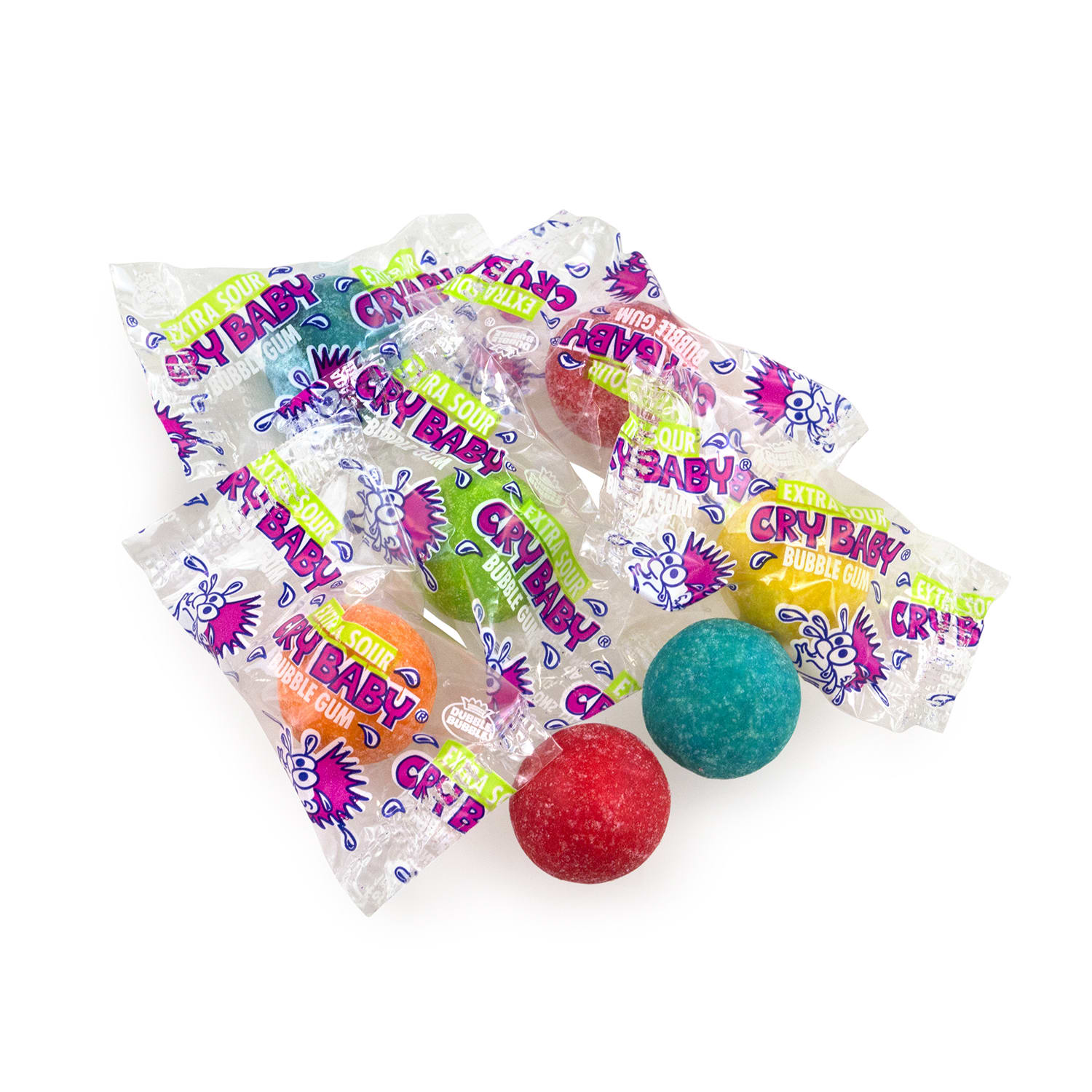 Cry Baby Extra-Sour Bubble Gum, Assorted, 35.2 Oz Tub - Image 3