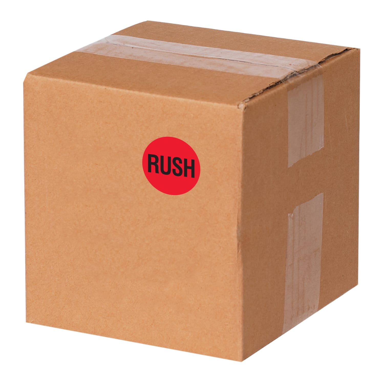 Tape Logic Preprinted Shipping Labels, DL1740, "Rush", 2in Circle, Red/Black, Roll Of 500 - Image 3