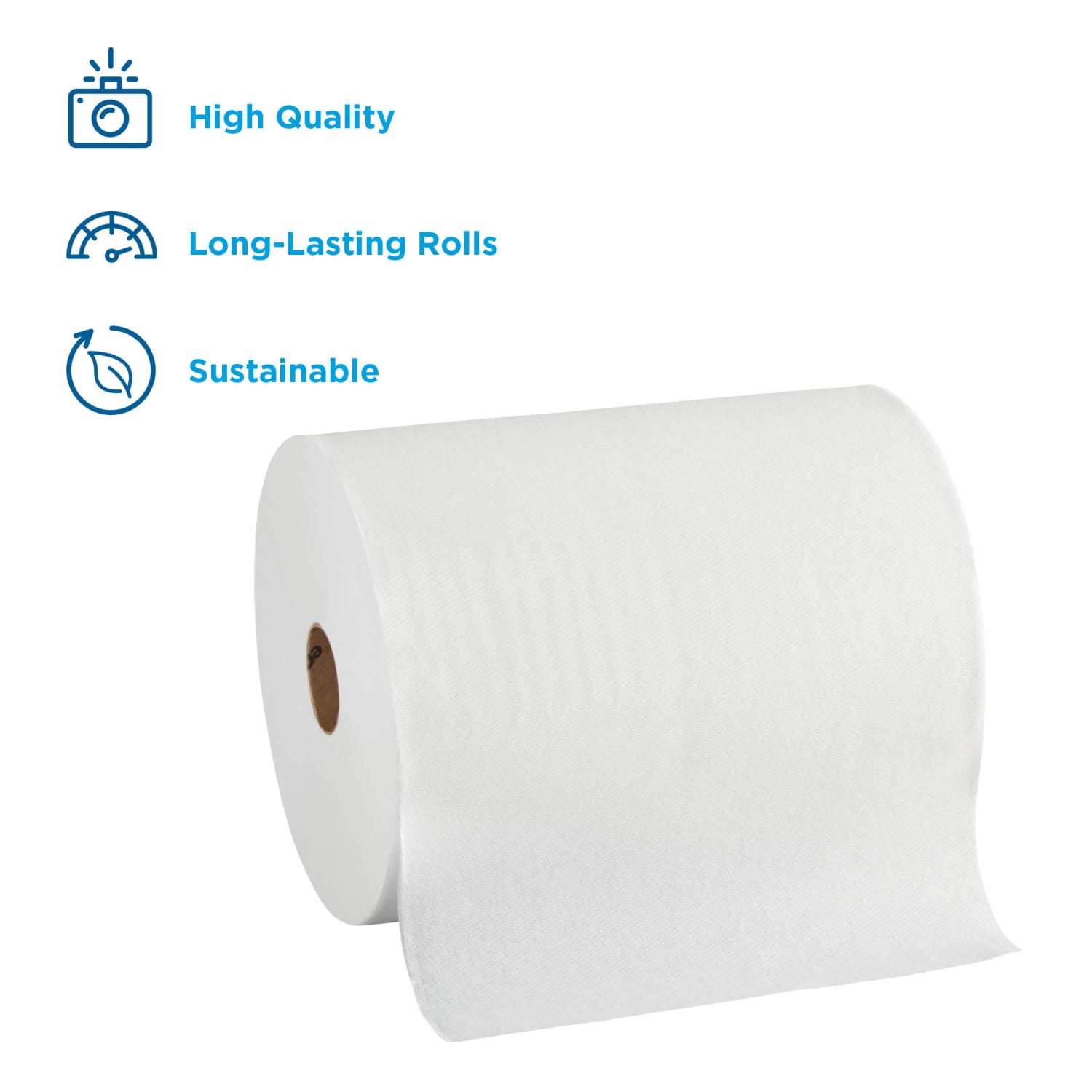 enMotion 10in Paper Towel Rolls, 1-Ply, 10inx 800ft, 40% Recycled Fiber, White, 800 ft Per Roll, 6 Rolls Per Case - Image 3