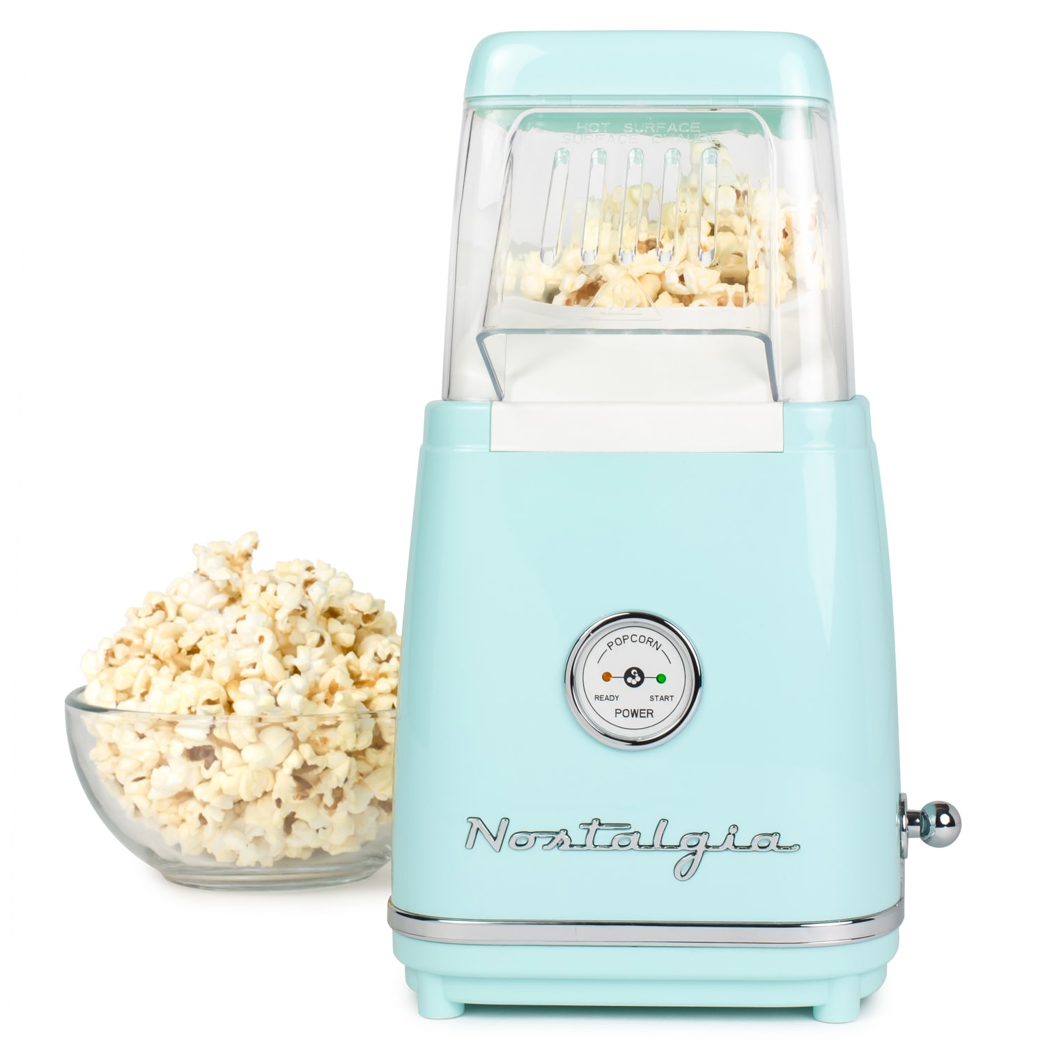 Nostalgia Electrics Classic Retro Hot Air Popcorn Maker, Aqua - Image 3