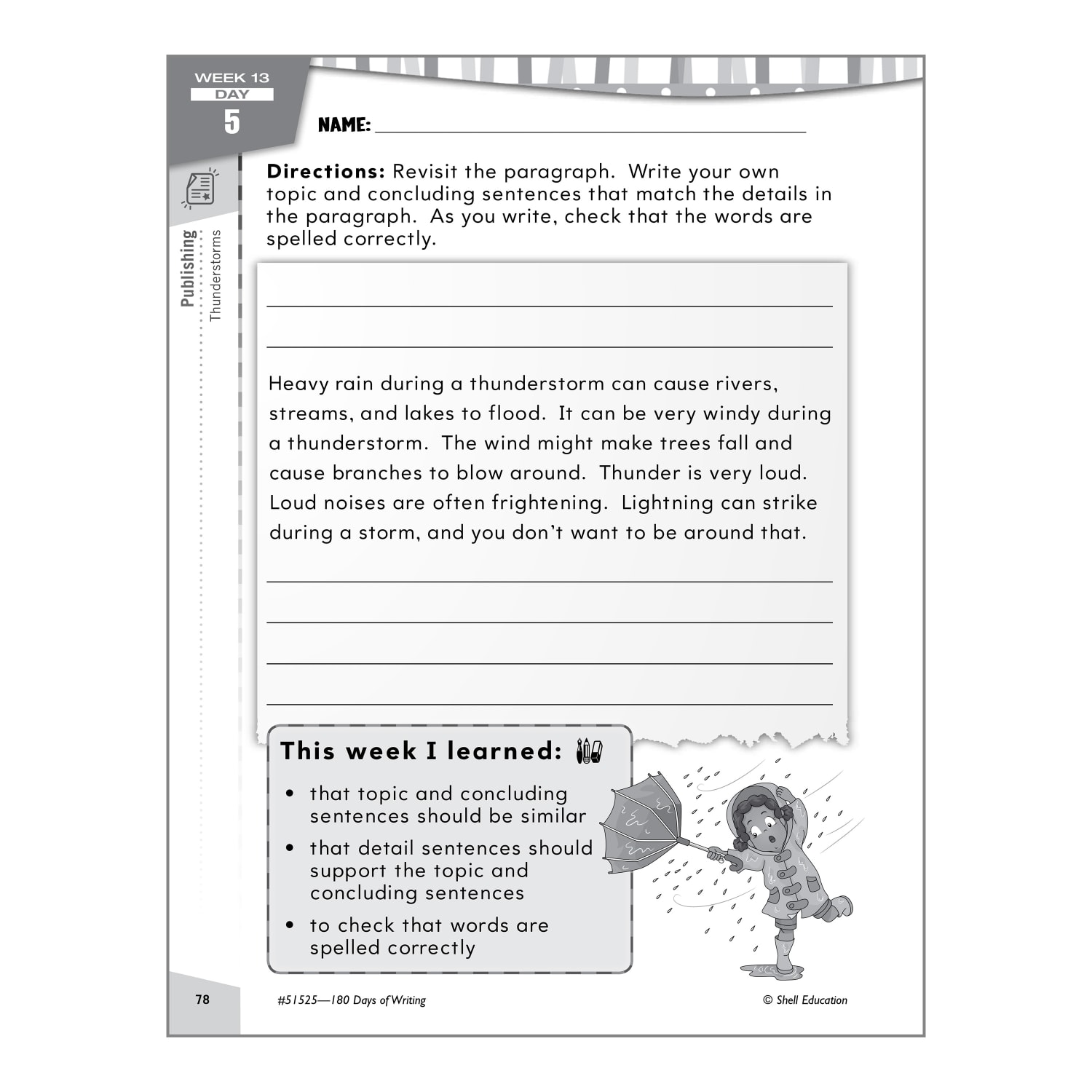 Shell Education 180 Days Of Writing Workbook, Grade 3 - Image 6