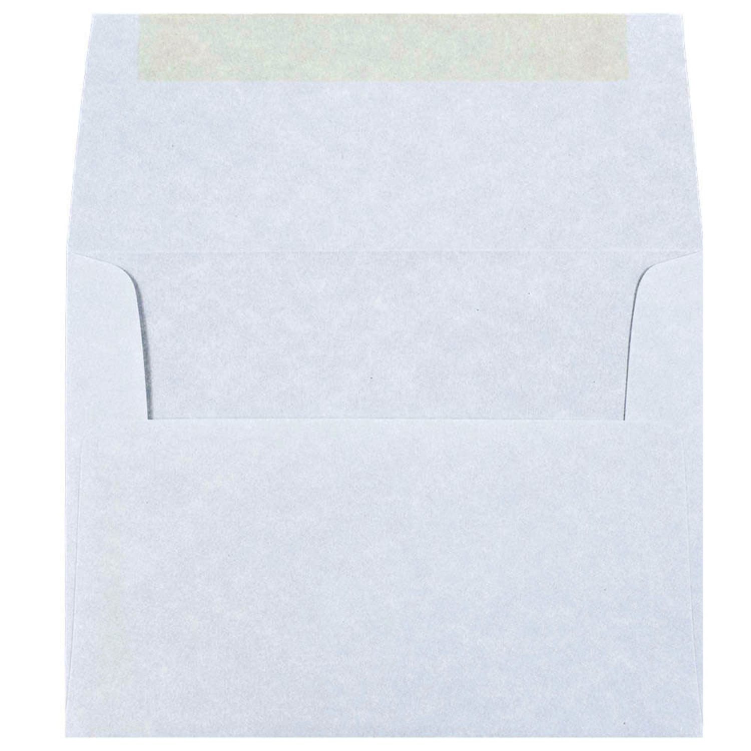 JAM Paper Booklet Invitation Envelopes, A2, Gummed Seal, 30% Recycled, Light Blue, Pack Of 25 - Image 3