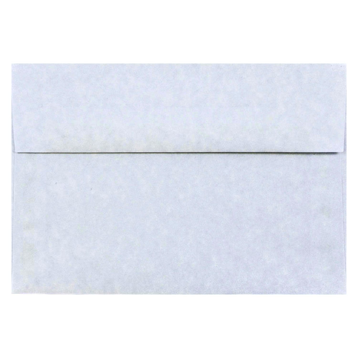 JAM Paper Booklet Invitation Envelopes, A8, Gummed Seal, 30% Recycled, Light Blue, Pack Of 25
