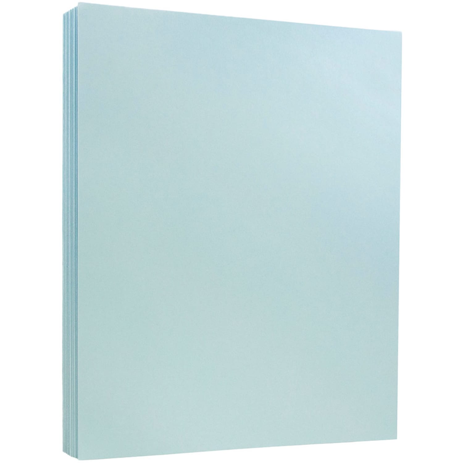 JAM Paper Card Stock, Vellum Bristol Blue, Letter (8.5in x 11in), 110 Lb, Pack Of 50 - Image 3