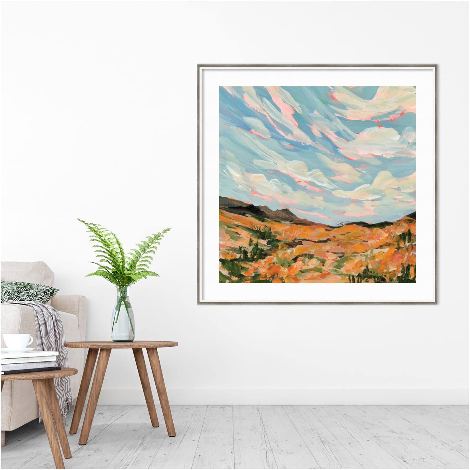 Amanti Art California by Emily Kenney Wood Framed Wall Art Print, 41inH x 41inW, White - Image 4
