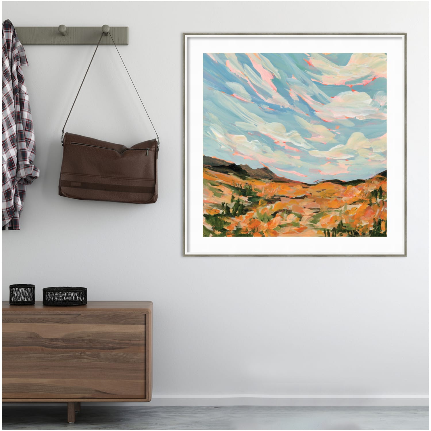 Amanti Art California by Emily Kenney Wood Framed Wall Art Print, 41inH x 41inW, White - Image 5