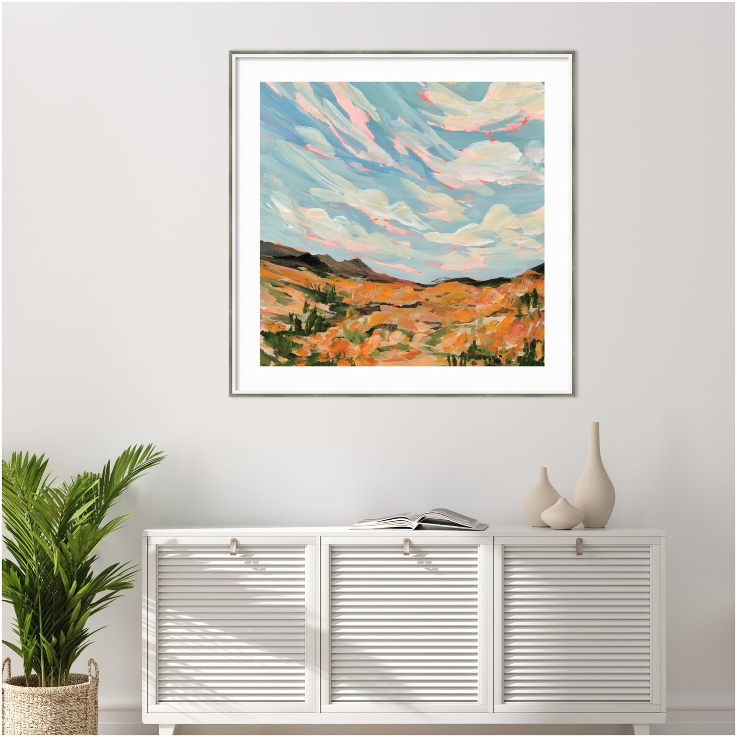 Amanti Art California by Emily Kenney Wood Framed Wall Art Print, 41inH x 41inW, White - Image 6