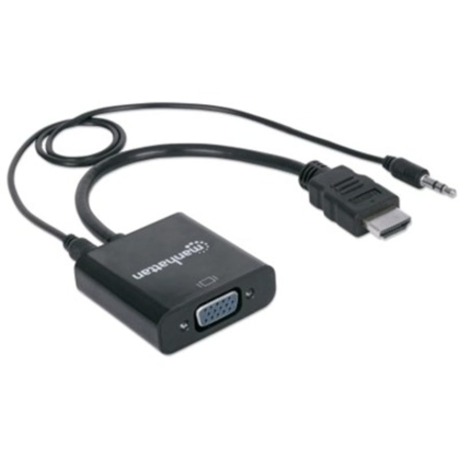 Manhattan HDMI Male To VGA Female Converter With Audio and Optional USB Micro-B Power Port, 1.64ft - Image 3