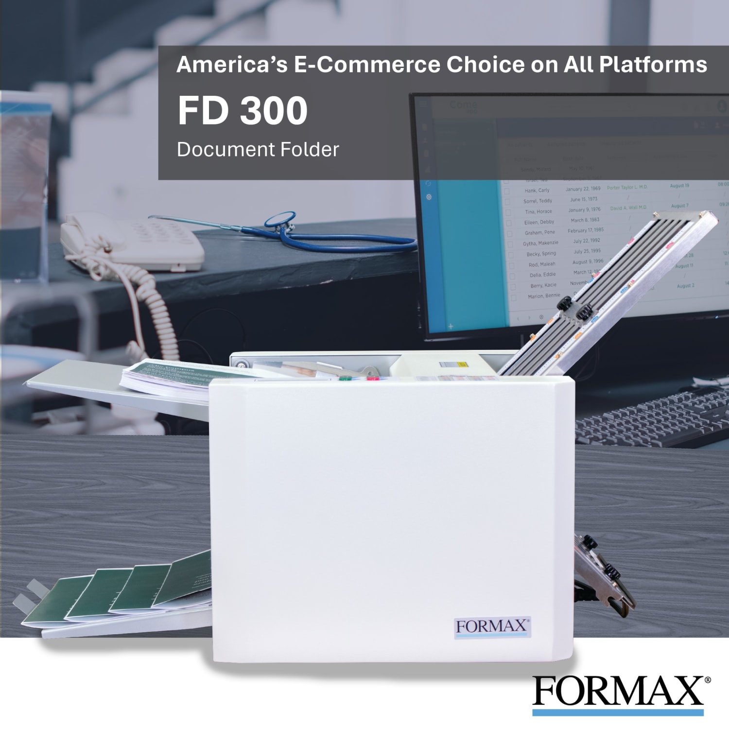 Formax FD 300 Automatic Desktop Paper & Letter Folder - Image 3