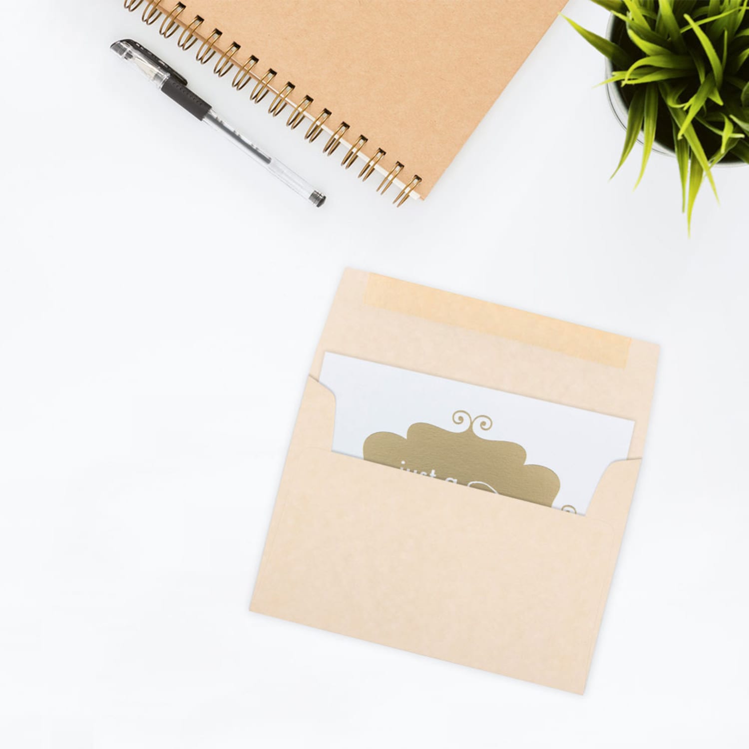 JAM Paper Parchment Booklet Invitation Envelopes, A7, Gummed Seal, 30% Recycled, Natural, Pack Of 25 - Image 4