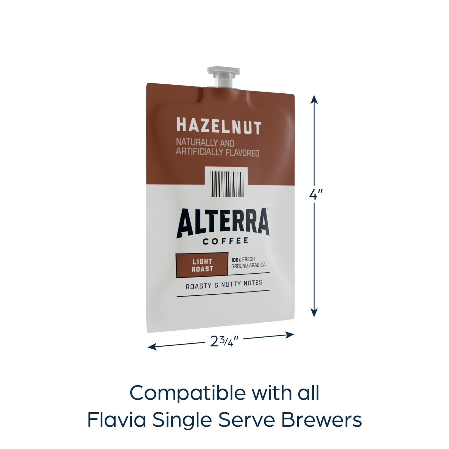 FLAVIA Coffee ALTERRA Single-Serve Coffee Freshpacks, Hazelnut, Carton Of 100 - Image 3