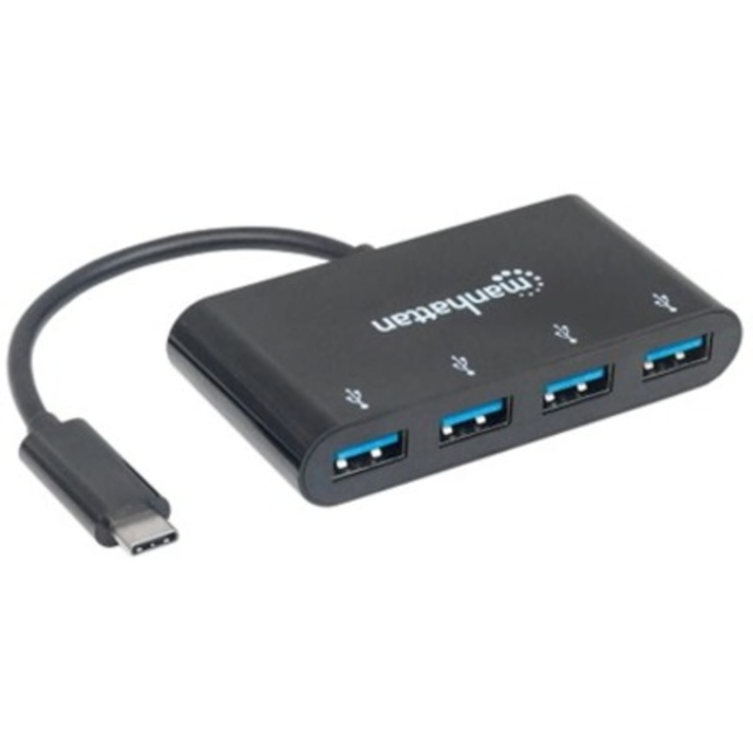 Manhattan USB-C Dock/Hub, Ports (x4): USB-A (x4), 5 Gbps (USB 3.2 Gen1 aka USB 3.0), External Power Supply Not Needed, Cable 20cm - Image 3