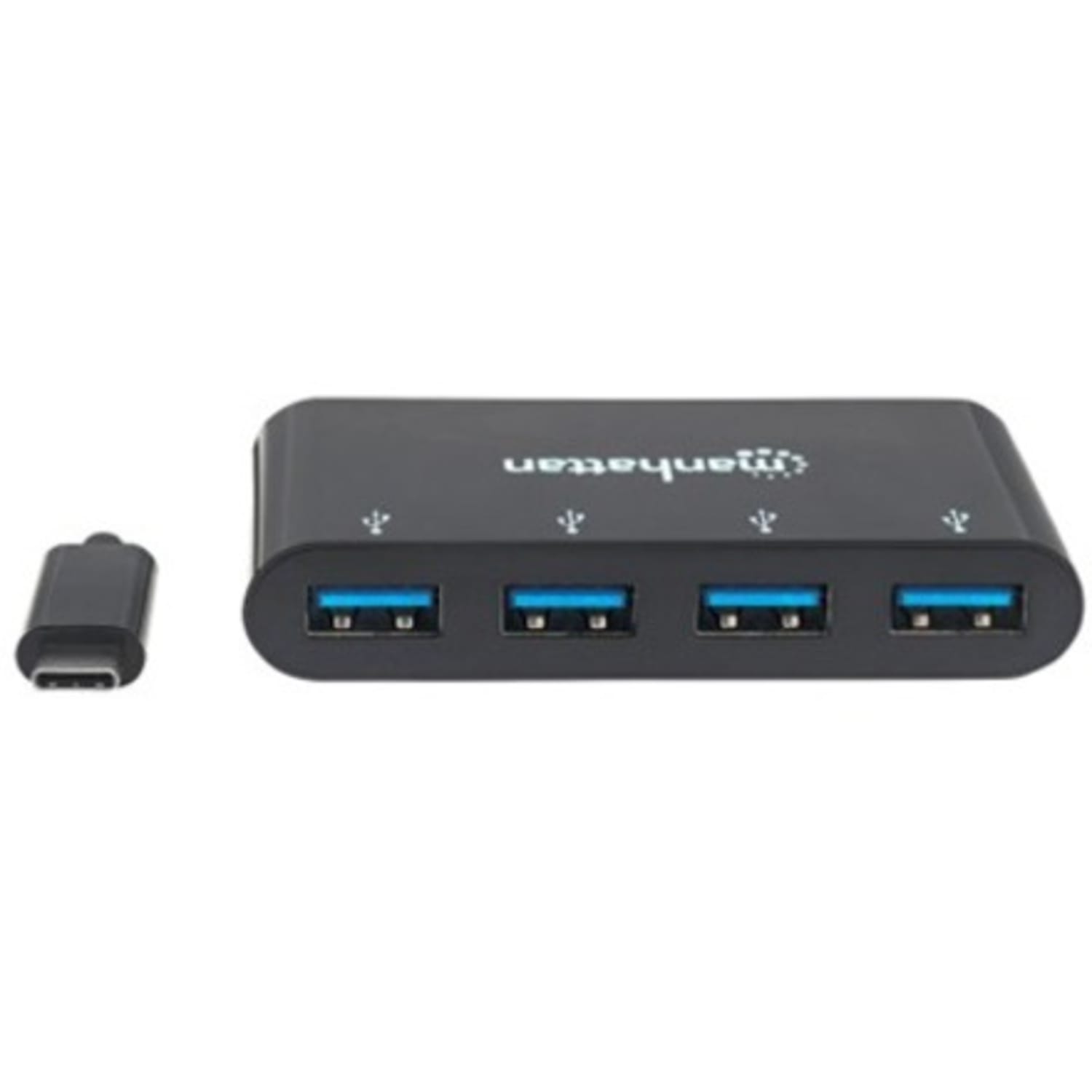 Manhattan USB-C Dock/Hub, Ports (x4): USB-A (x4), 5 Gbps (USB 3.2 Gen1 aka USB 3.0), External Power Supply Not Needed, Cable 20cm - Image 4