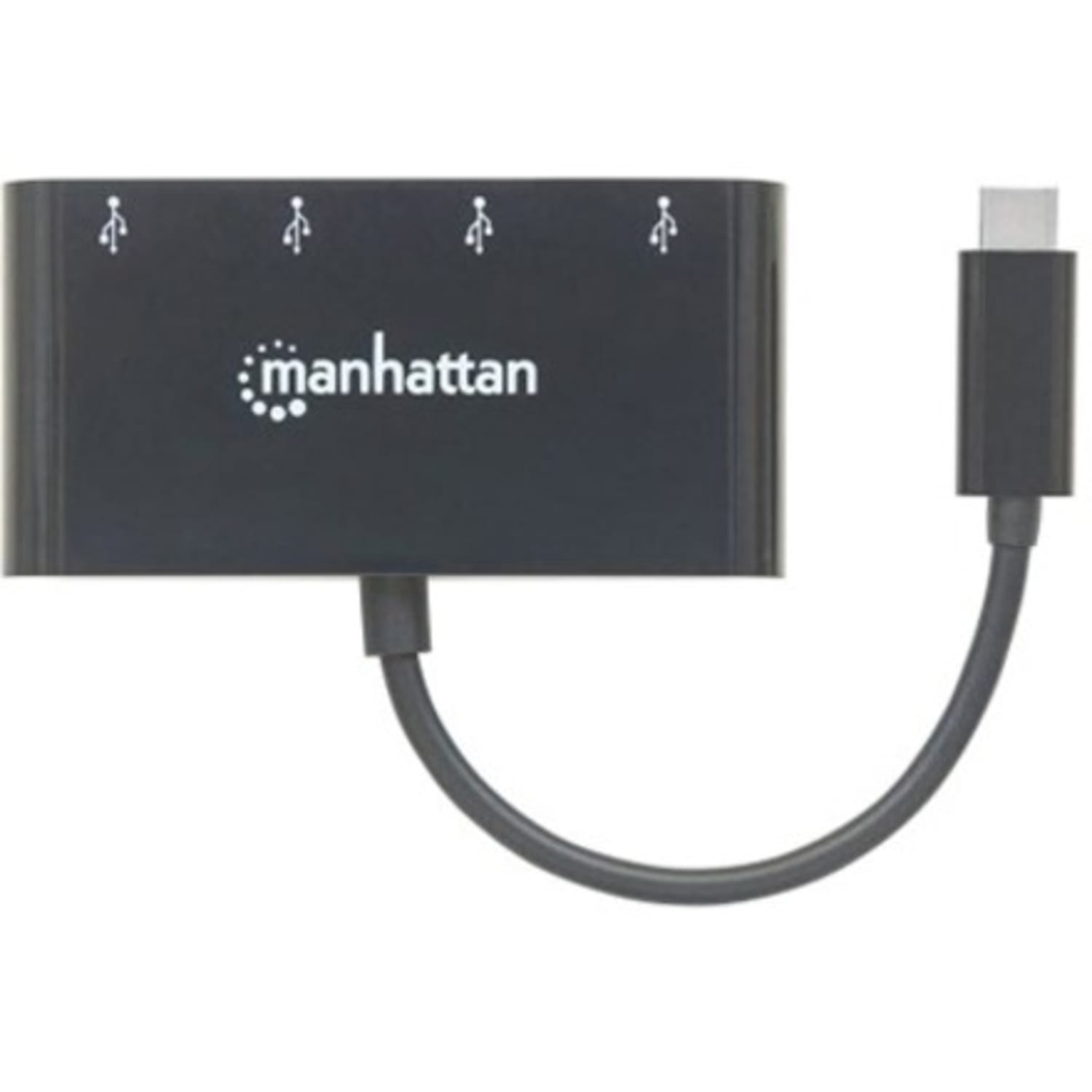 Manhattan USB-C Dock/Hub, Ports (x4): USB-A (x4), 5 Gbps (USB 3.2 Gen1 aka USB 3.0), External Power Supply Not Needed, Cable 20cm - Image 5