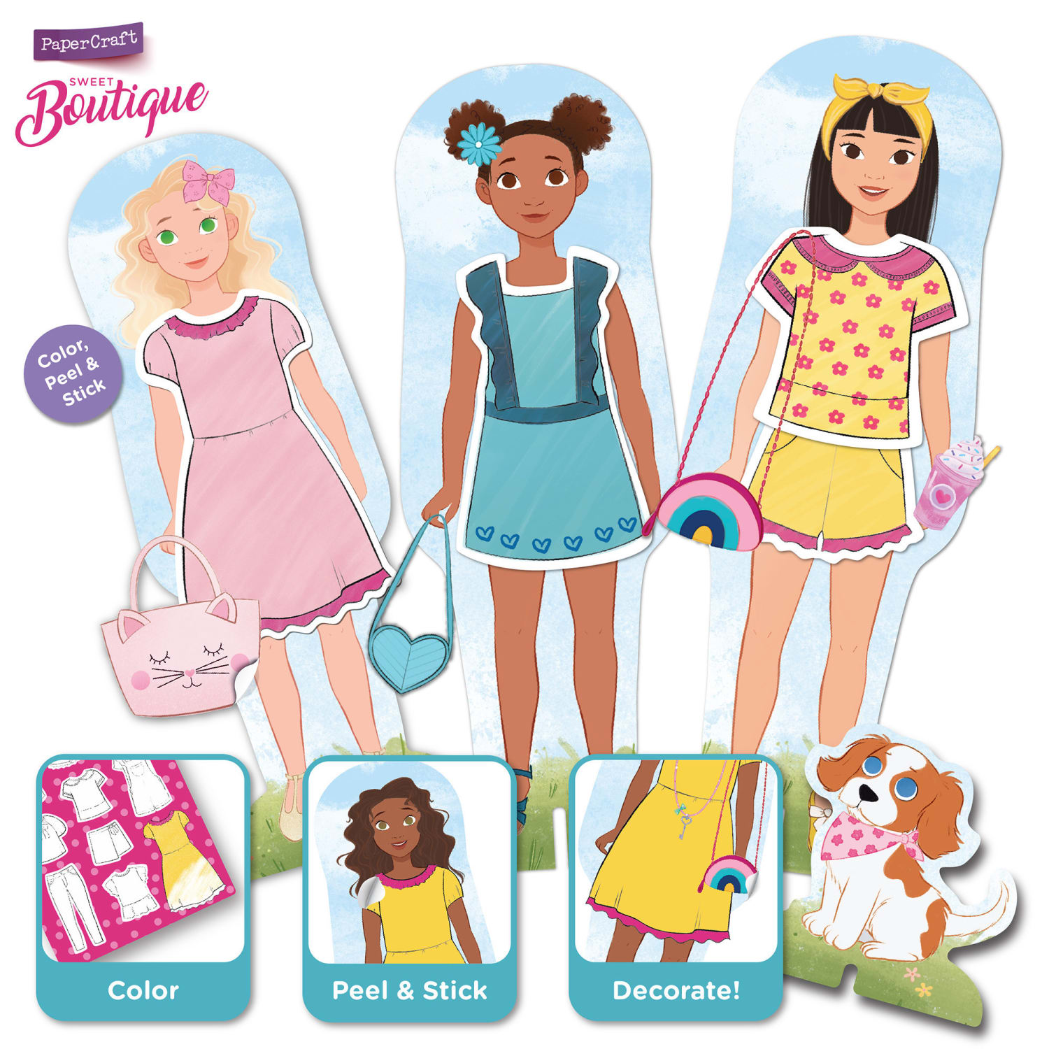 Educational Insights PaperCraft Sweet Boutique Paper Dolls Set - Image 5