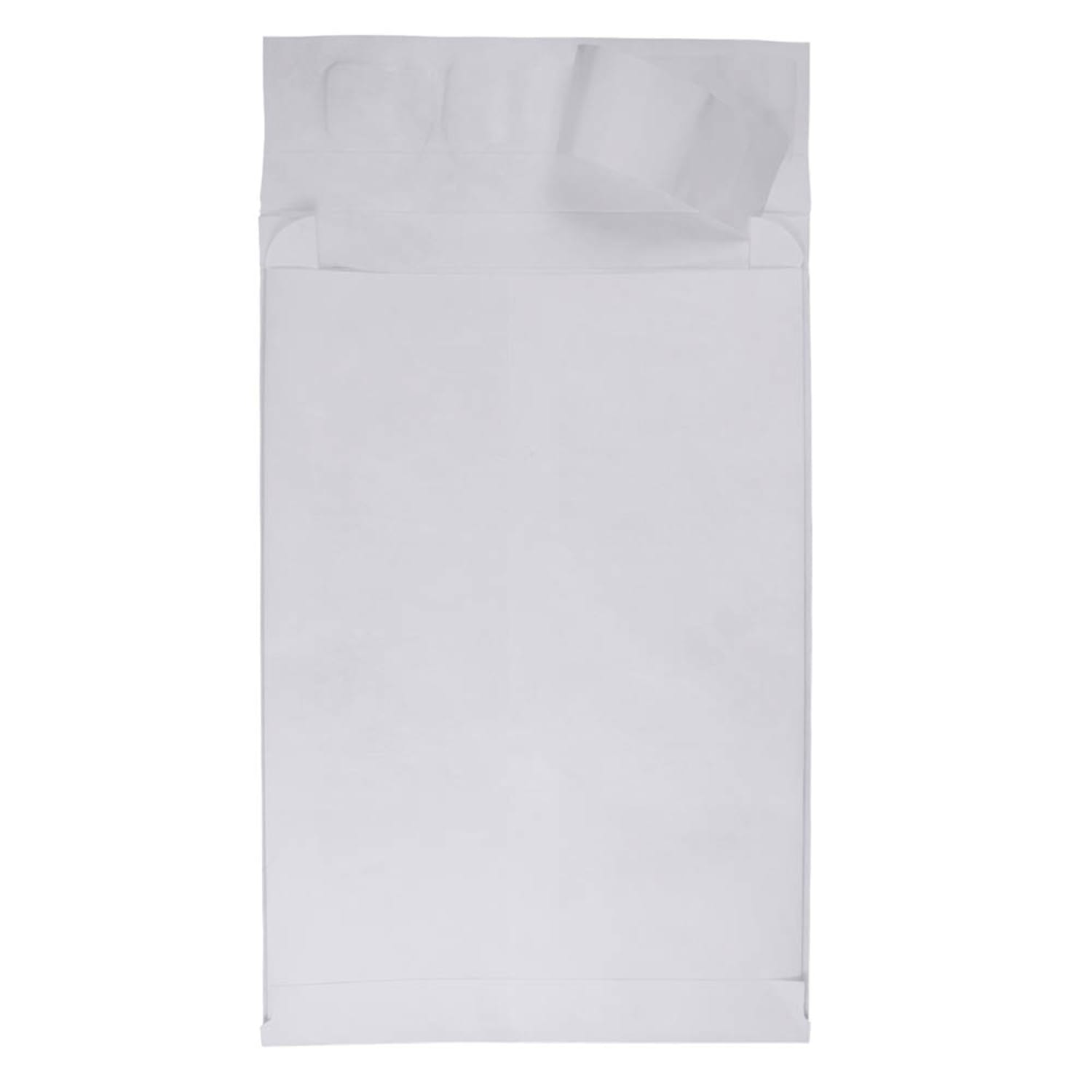JAM Paper Tyvek Open-End 13inH x 10inW x 2inD Envelopes, Peal & Seal Closure, White, Pack Of 100 Envelopes - Image 3