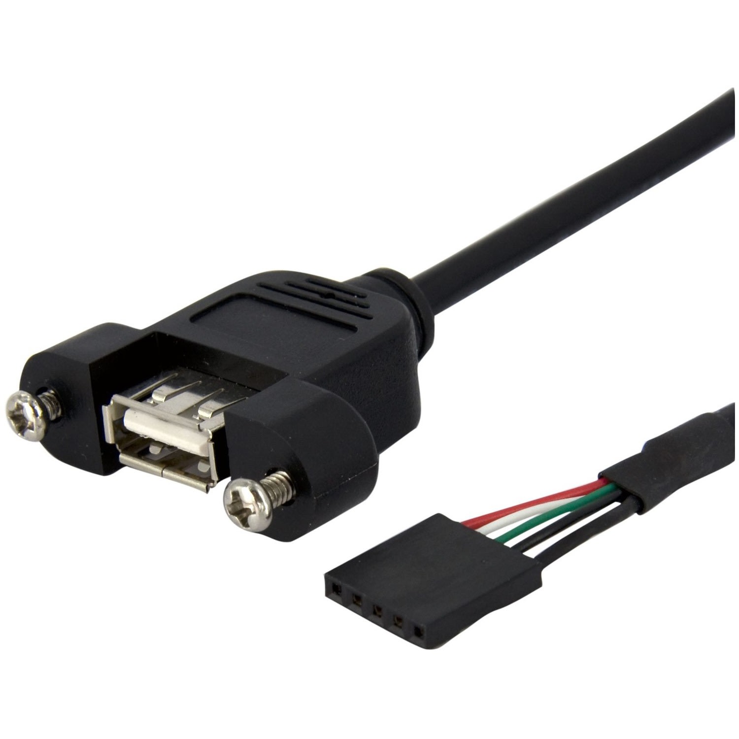 StarTech.com 1 ft Panel Mount USB Cable - USB A to Motherboard Header Cable F/F - Connect a panel-mountable USB port to your motherboard header. - Image 5