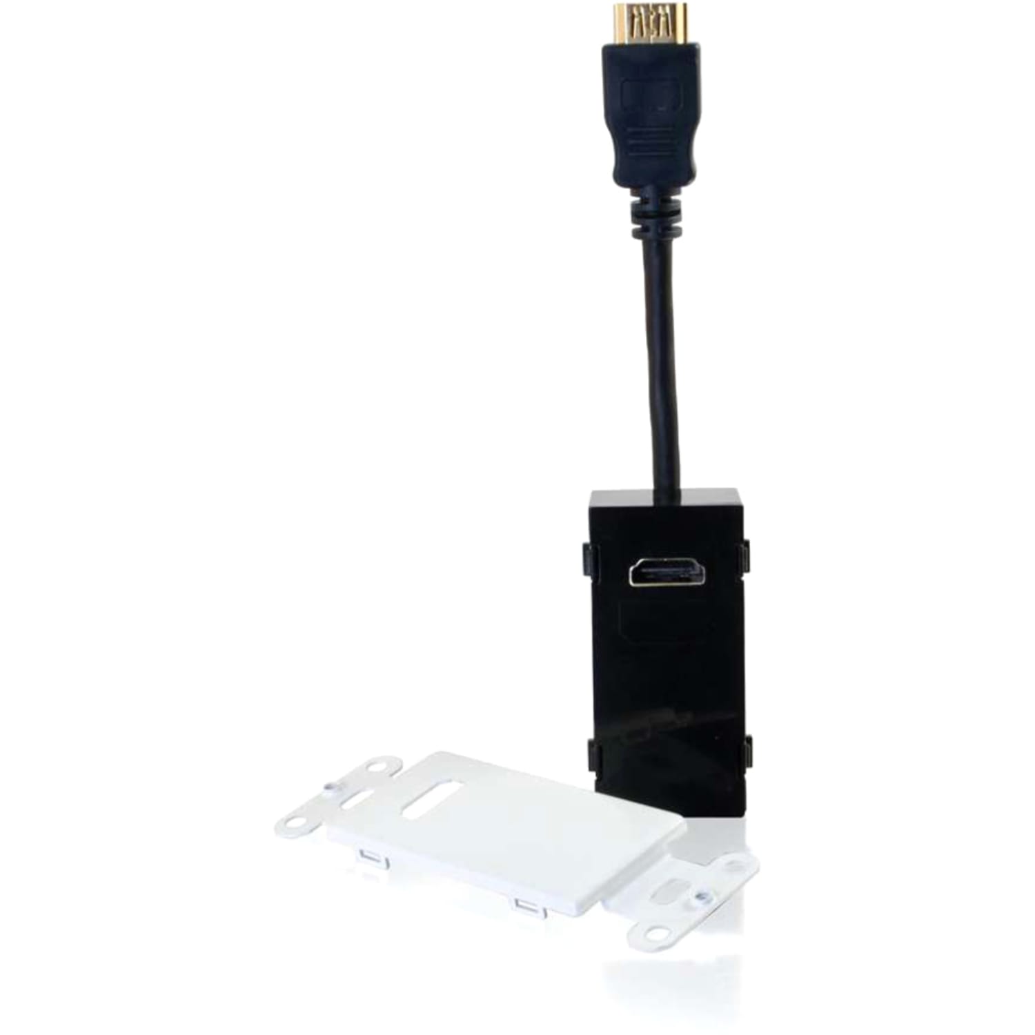 C2G HDMI Pass Through - Decorative Wall Plate - White - White - 2 x HDMI Port(s) - Image 3