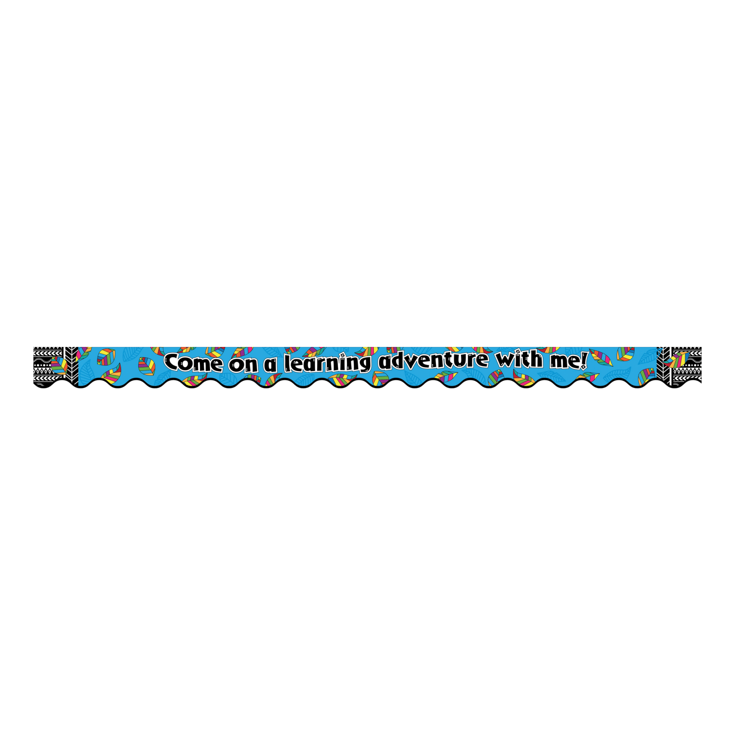 Barker Creek Scalloped-Edge Border Strips, 2 1/4in x 36in, A Learning Adventure, Pre-K To College, 35ft Of Trim - Image 3