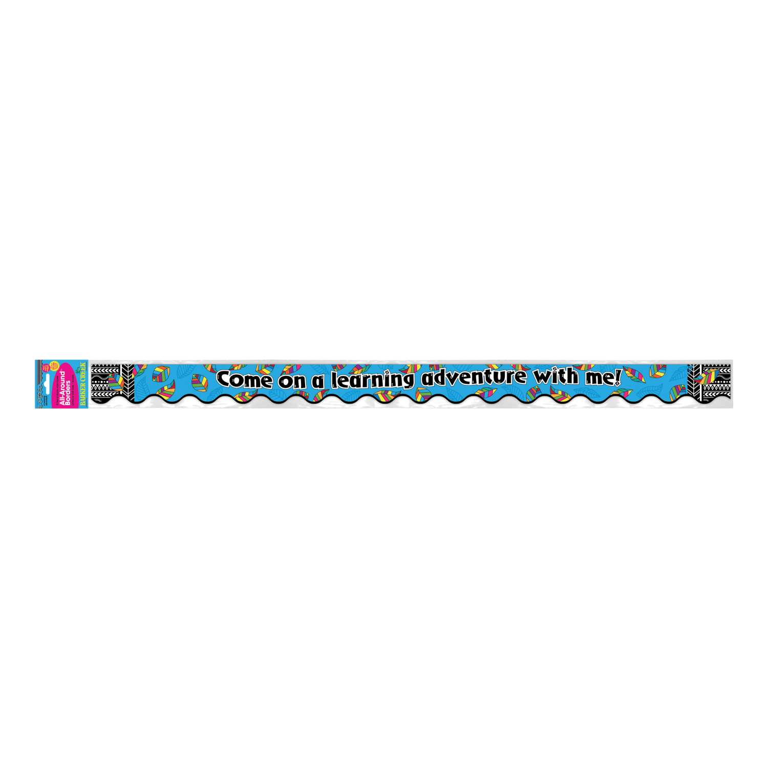 Barker Creek Scalloped-Edge Border Strips, 2 1/4in x 36in, A Learning Adventure, Pre-K To College, 35ft Of Trim - Image 5