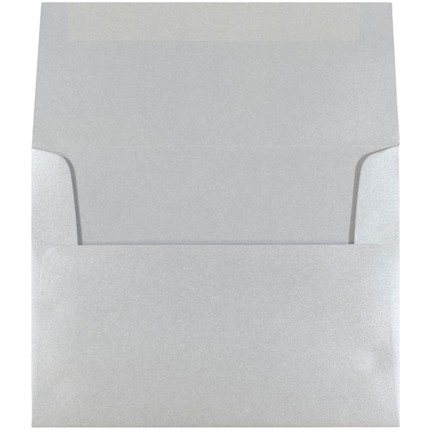 JAM Paper Booklet Invitation Envelopes, A2, Gummed Seal, Stardream Metallic Silver, Pack Of 25 - Image 3