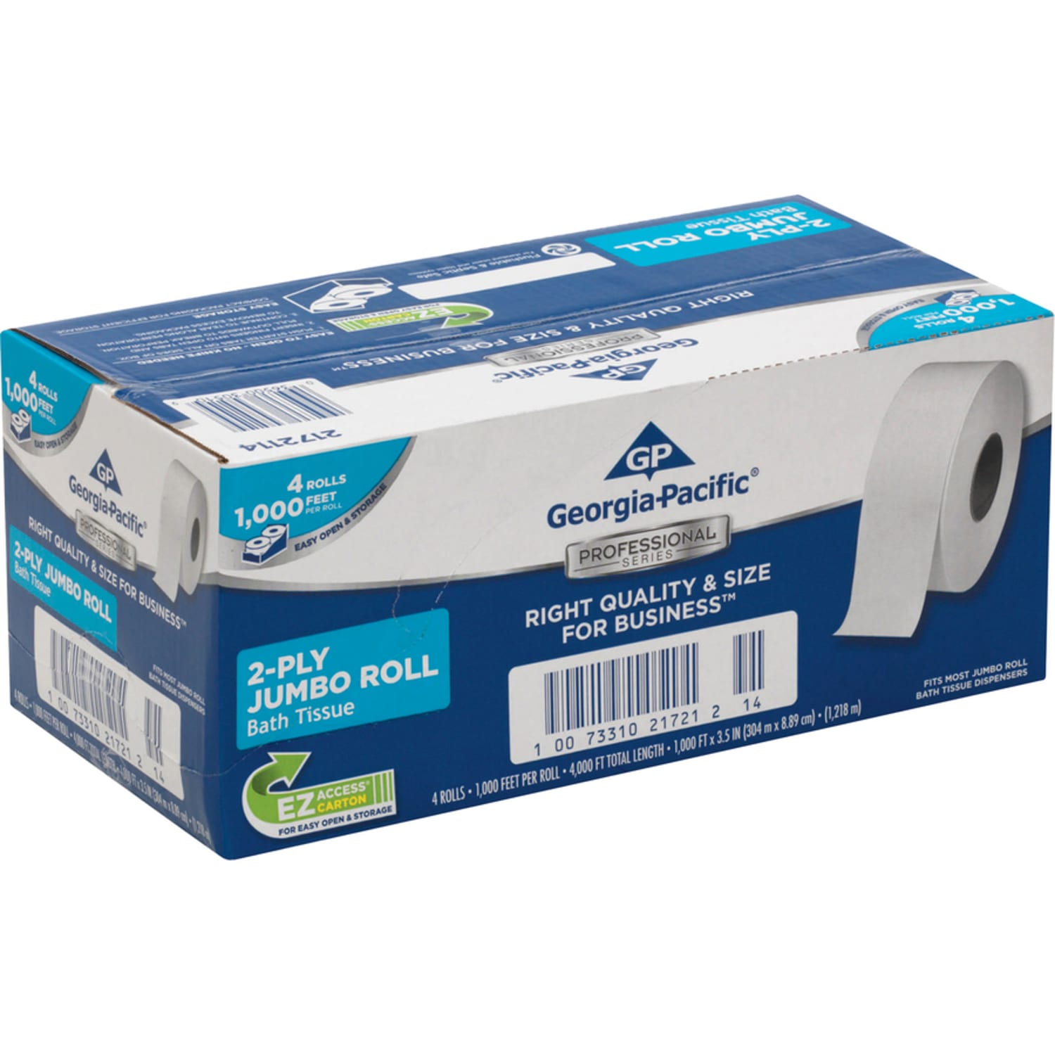 Georgia-Pacific PRO Convenience Pack Jumbo Jr. Roll 2-Ply Toilet Paper, 1000ft Per Roll, Pack Of 4 Rolls - Image 6