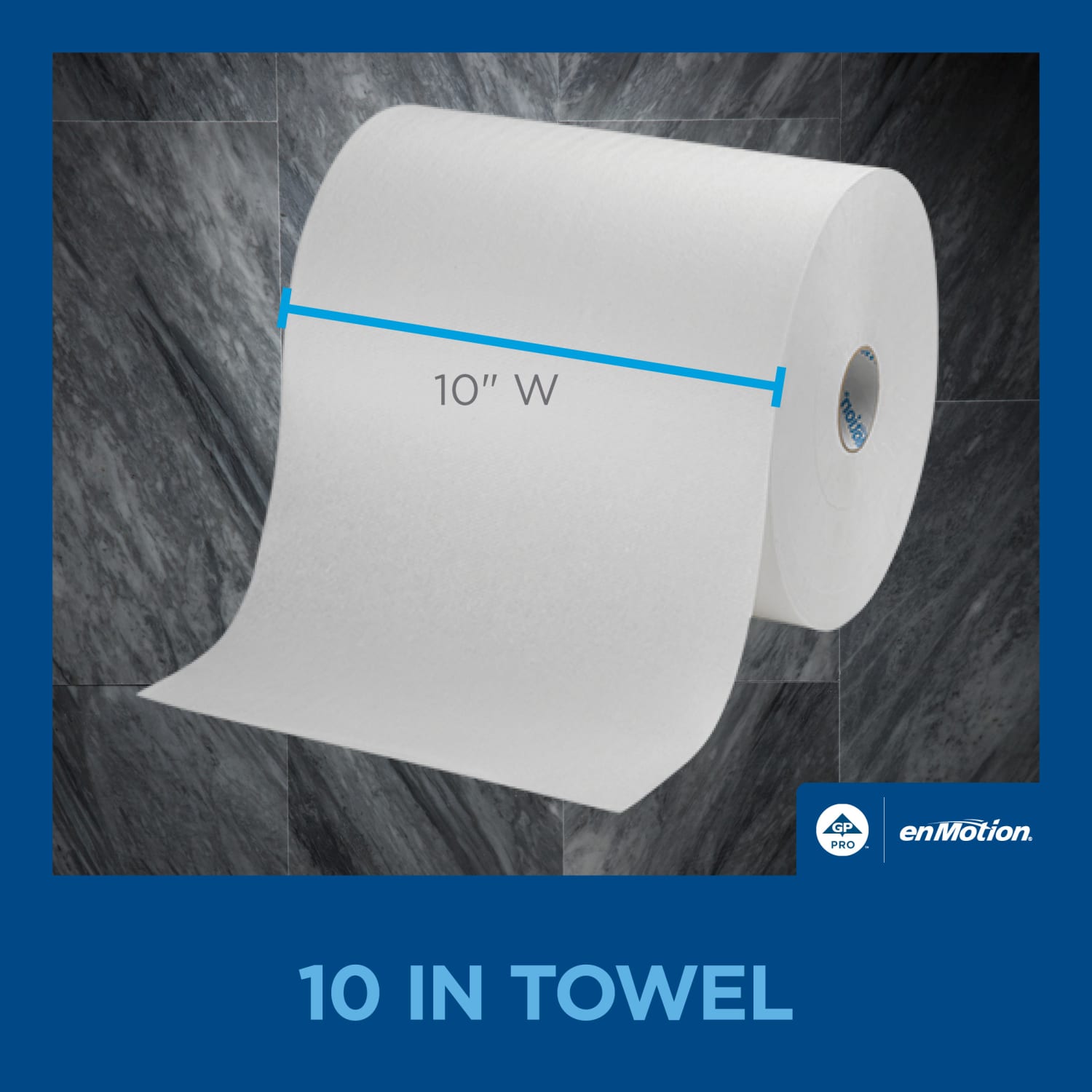 enMotion 10in Paper Towel Rolls, 1-Ply, 10in x 800ft, White, 800 ft per Roll, 6 Rolls per Case - Image 4