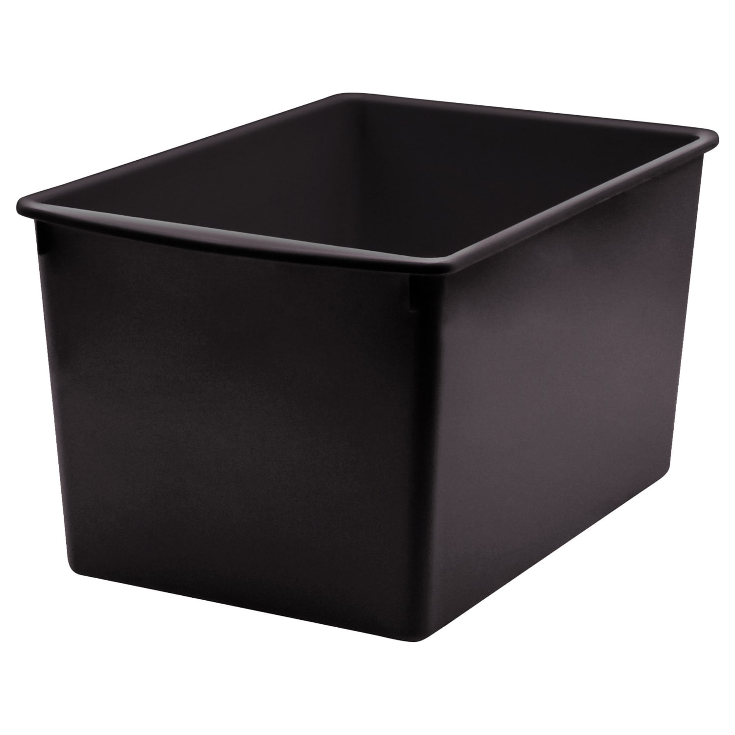 Teacher Created Resources Plastic Multi-Purpose Bin, Black, Pack Of 3 - Image 4