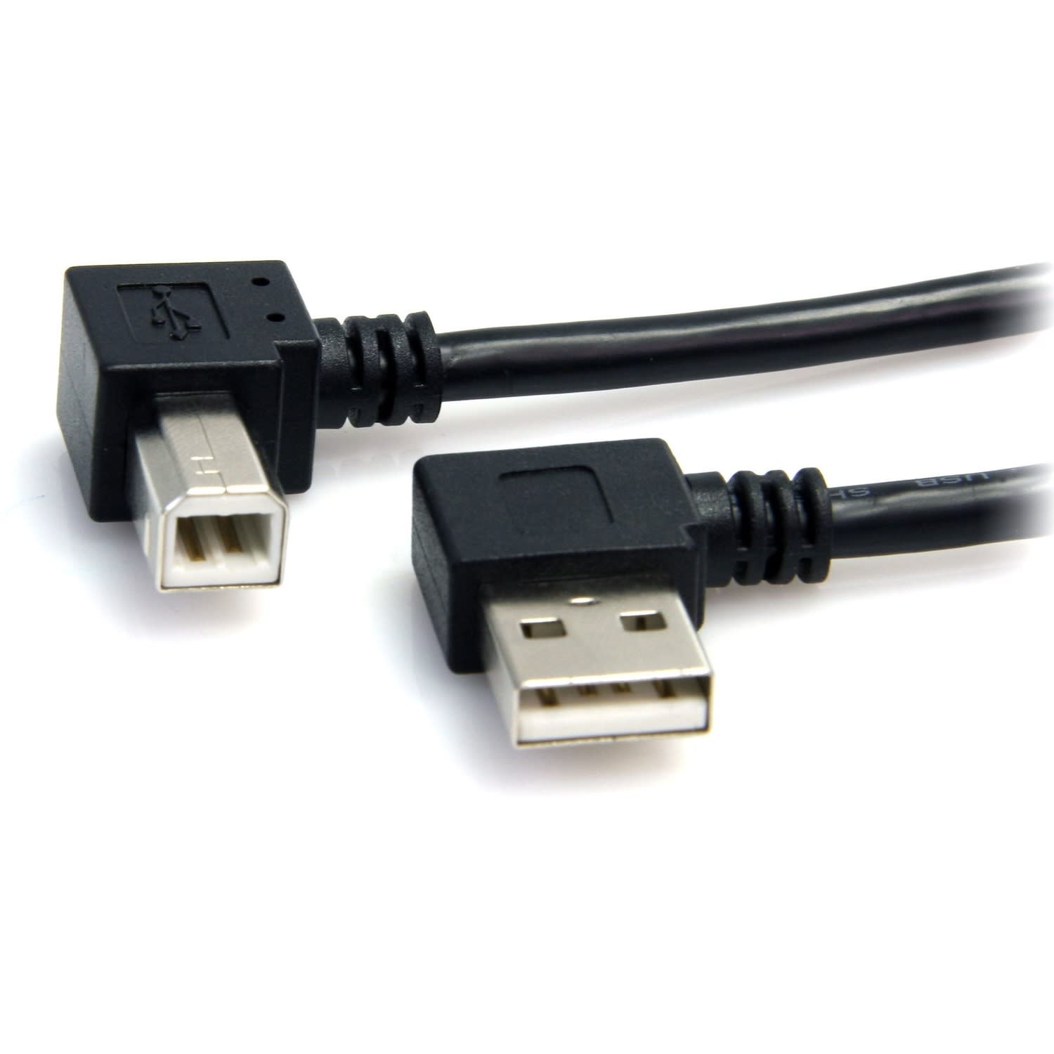 StarTech.com 3 ft A Right Angle to B Right Angle USB Cable - M/M - Connect USB 2.0 peripherals to your computer,  - USB2HAB2RA3 - Image 5