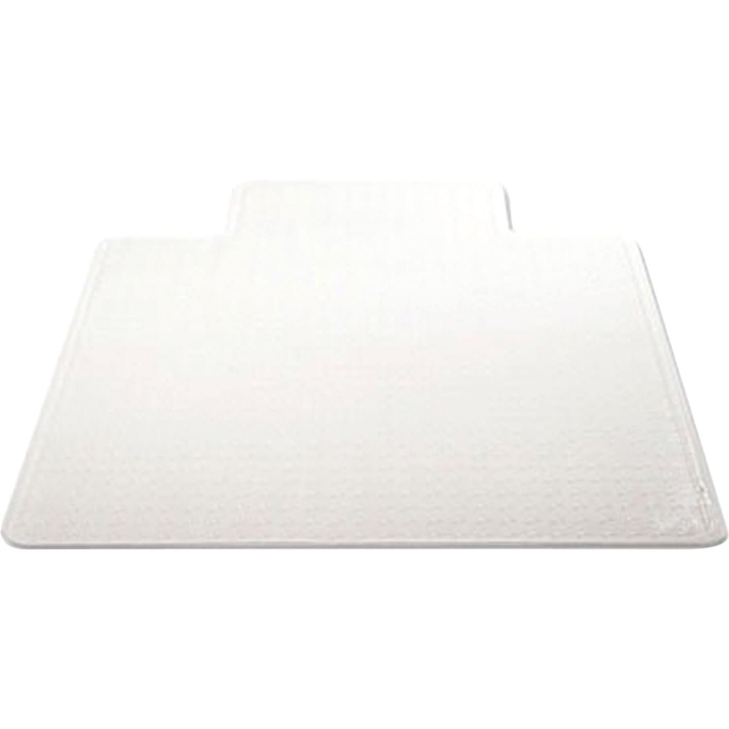 Deflecto DuraMat 36in x 48in w/lip-Low Pile - Carpeted Floor - 48in Length x 36in Width - Lip Size 10in Length x 19in Width - Vinyl - Clear - Image 5